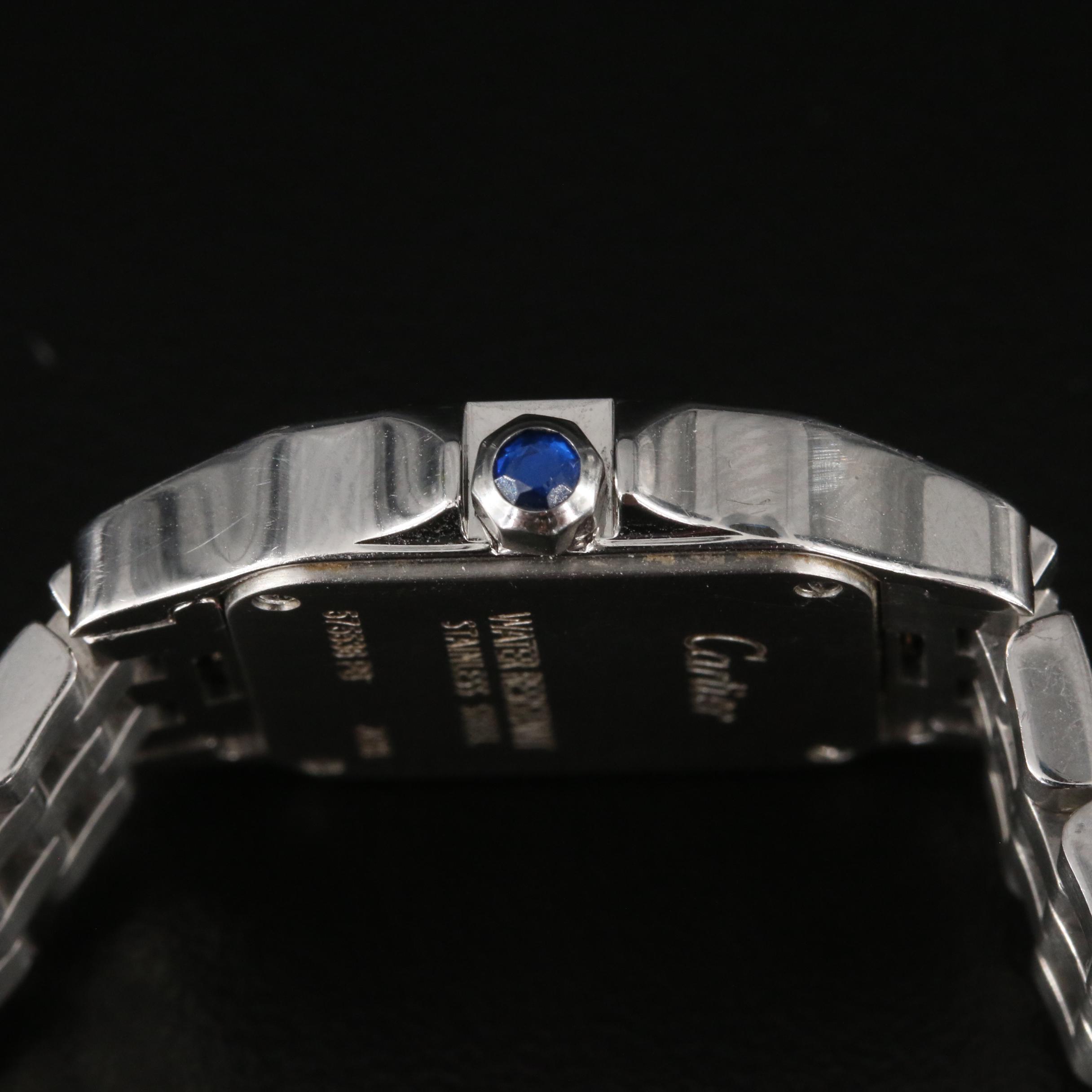 Cartier Santos Demoiselle Stainless Steel Diamond Watch
