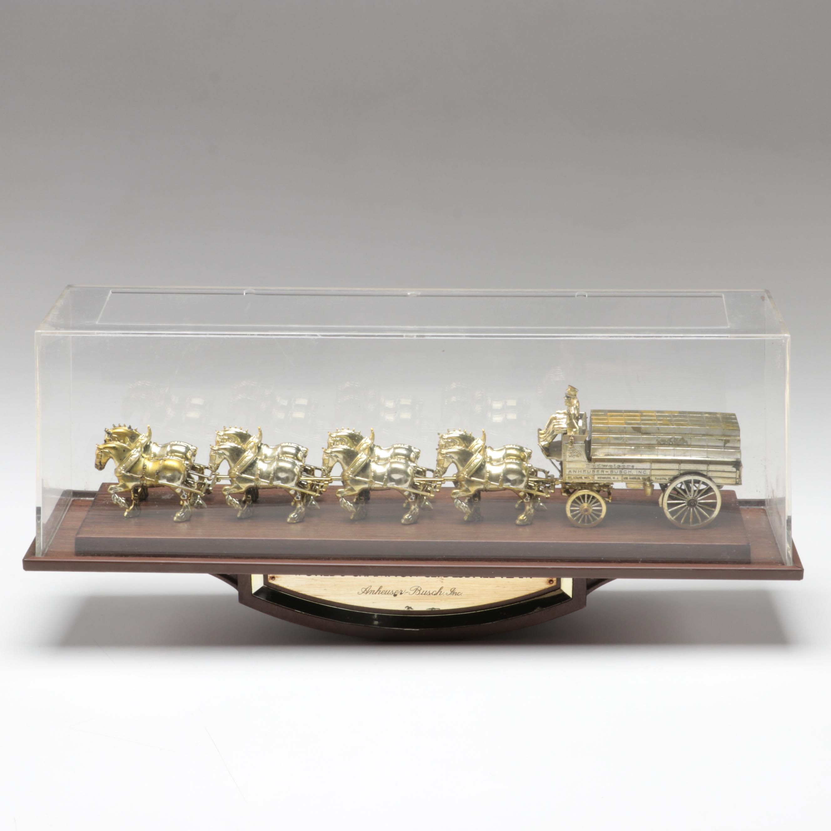 Anheuser-Busch World's Champion Clydesdale Team Wall Hanging, Late 20th Century