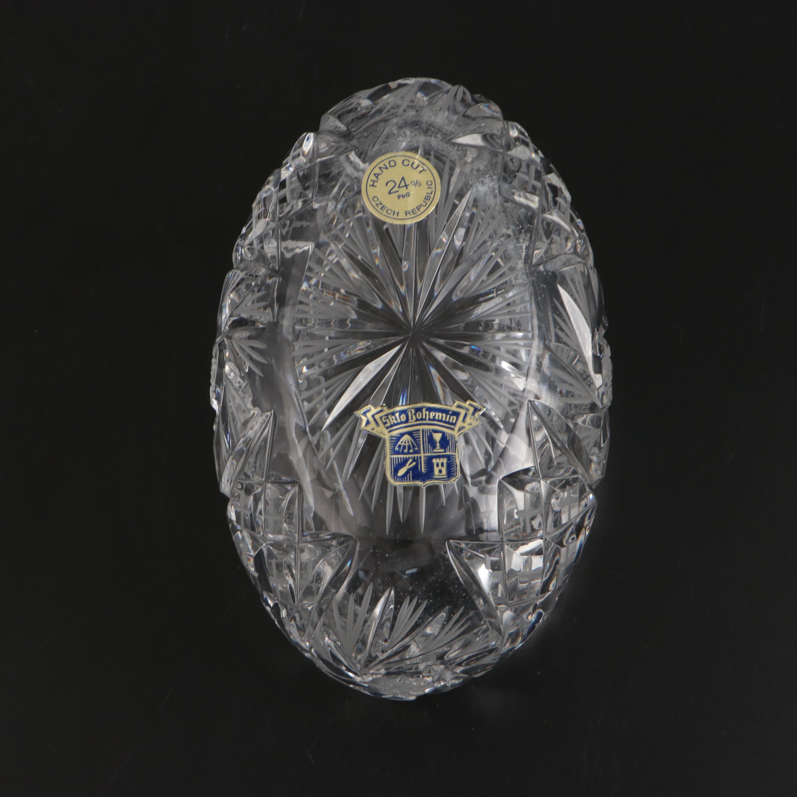 Crystal Clear "Astor" Biscuit Barrel and Napkin Rings with Other Crystal Décor