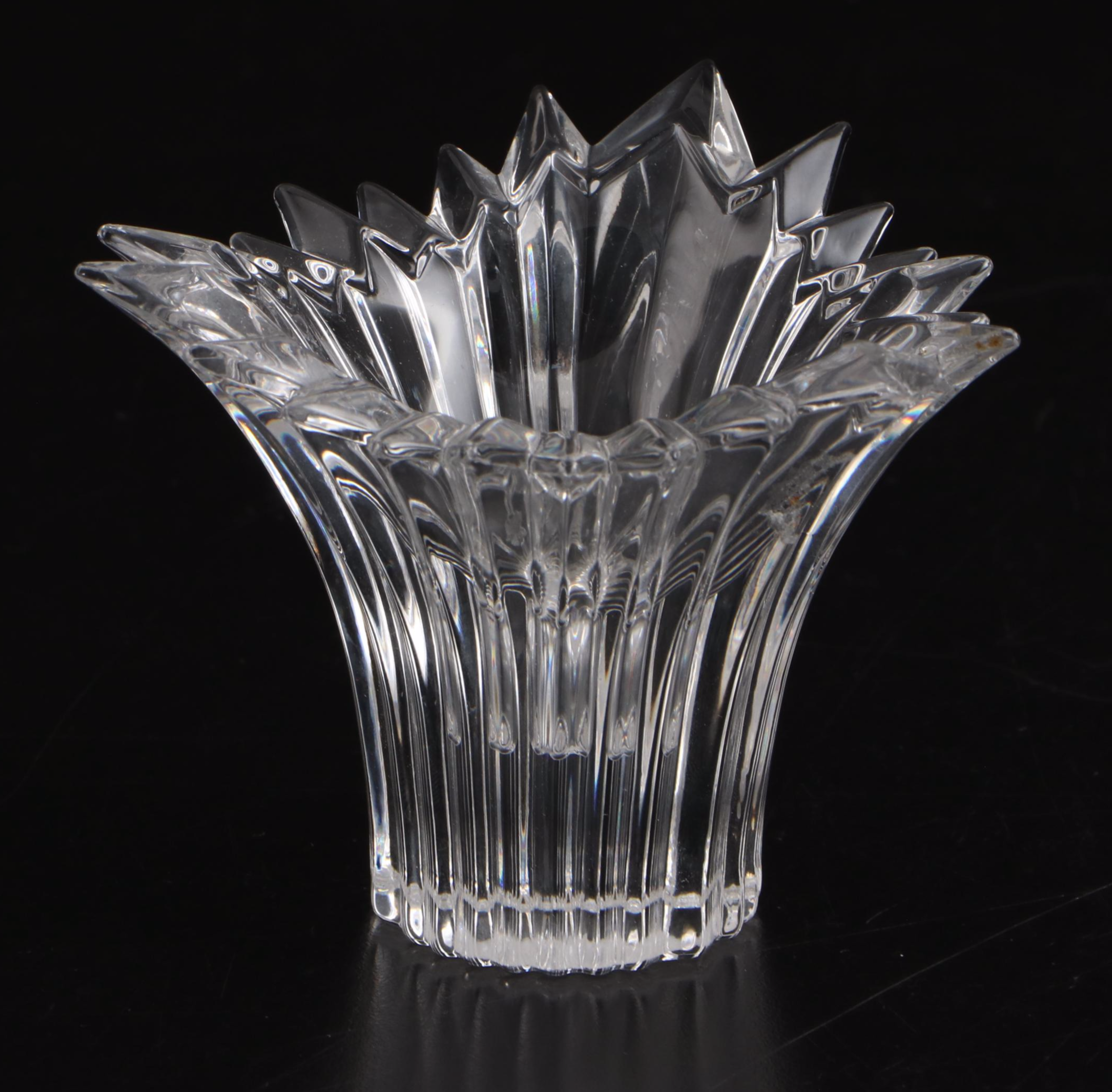 Crystal Clear "Astor" Biscuit Barrel and Napkin Rings with Other Crystal Décor