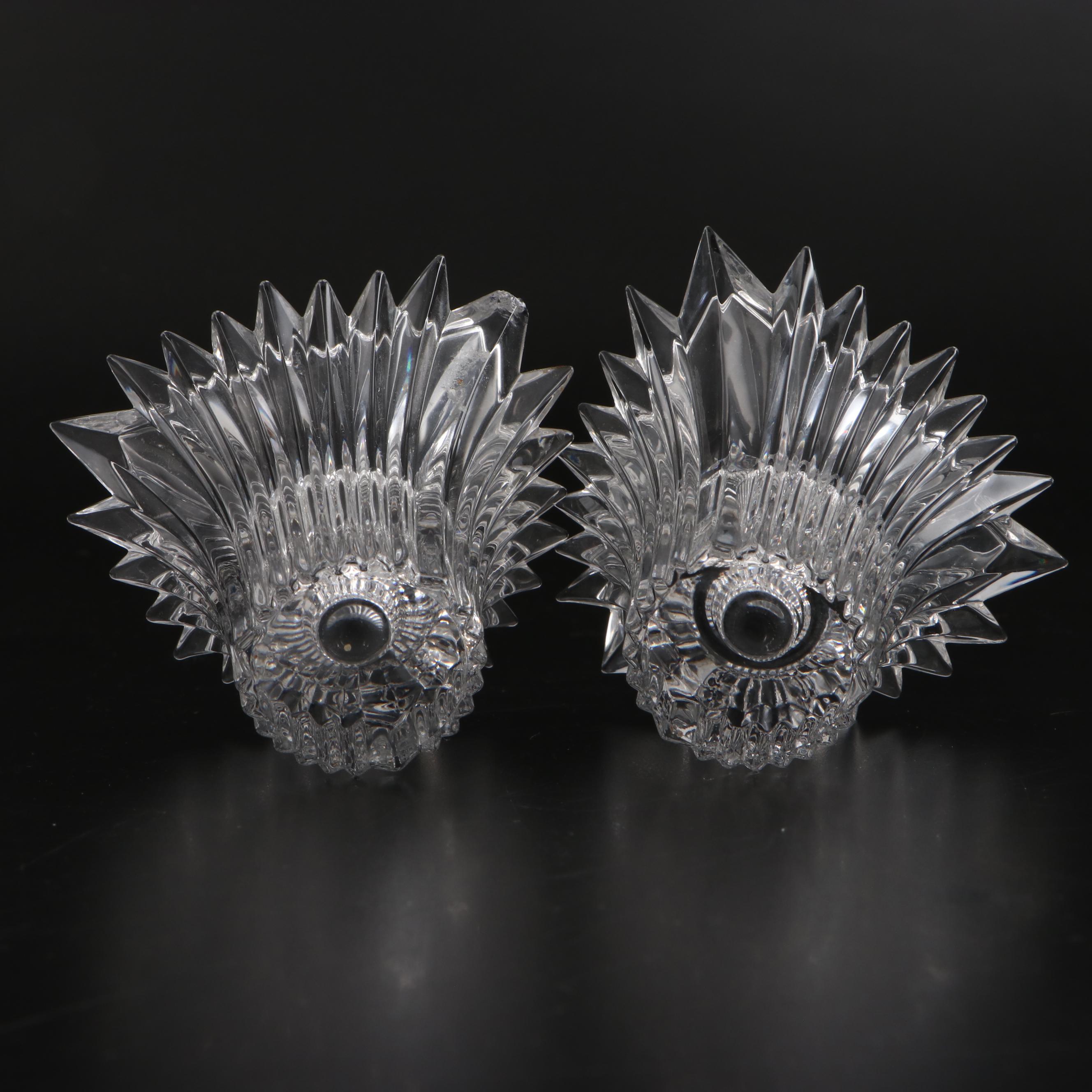 Crystal Clear "Astor" Biscuit Barrel and Napkin Rings with Other Crystal Décor