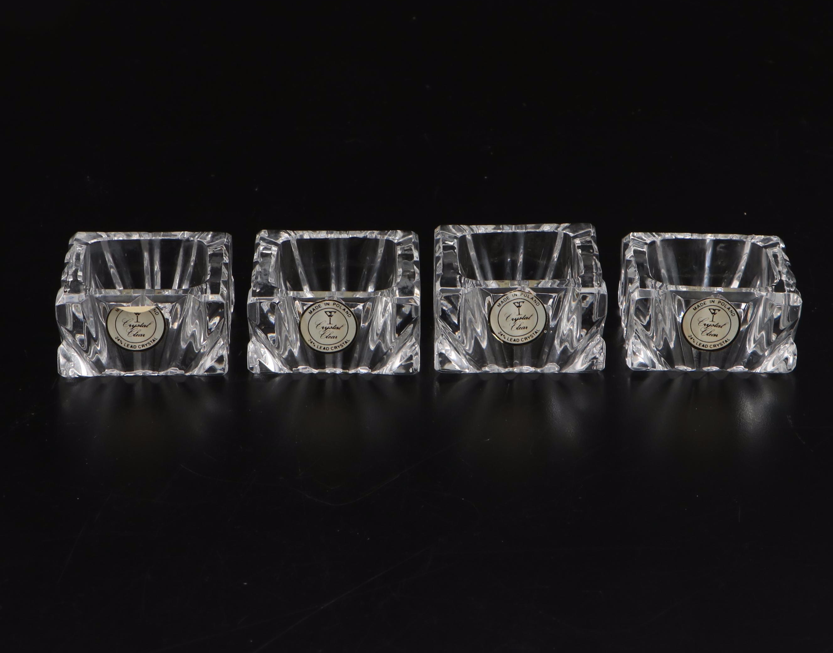 Crystal Clear "Astor" Biscuit Barrel and Napkin Rings with Other Crystal Décor