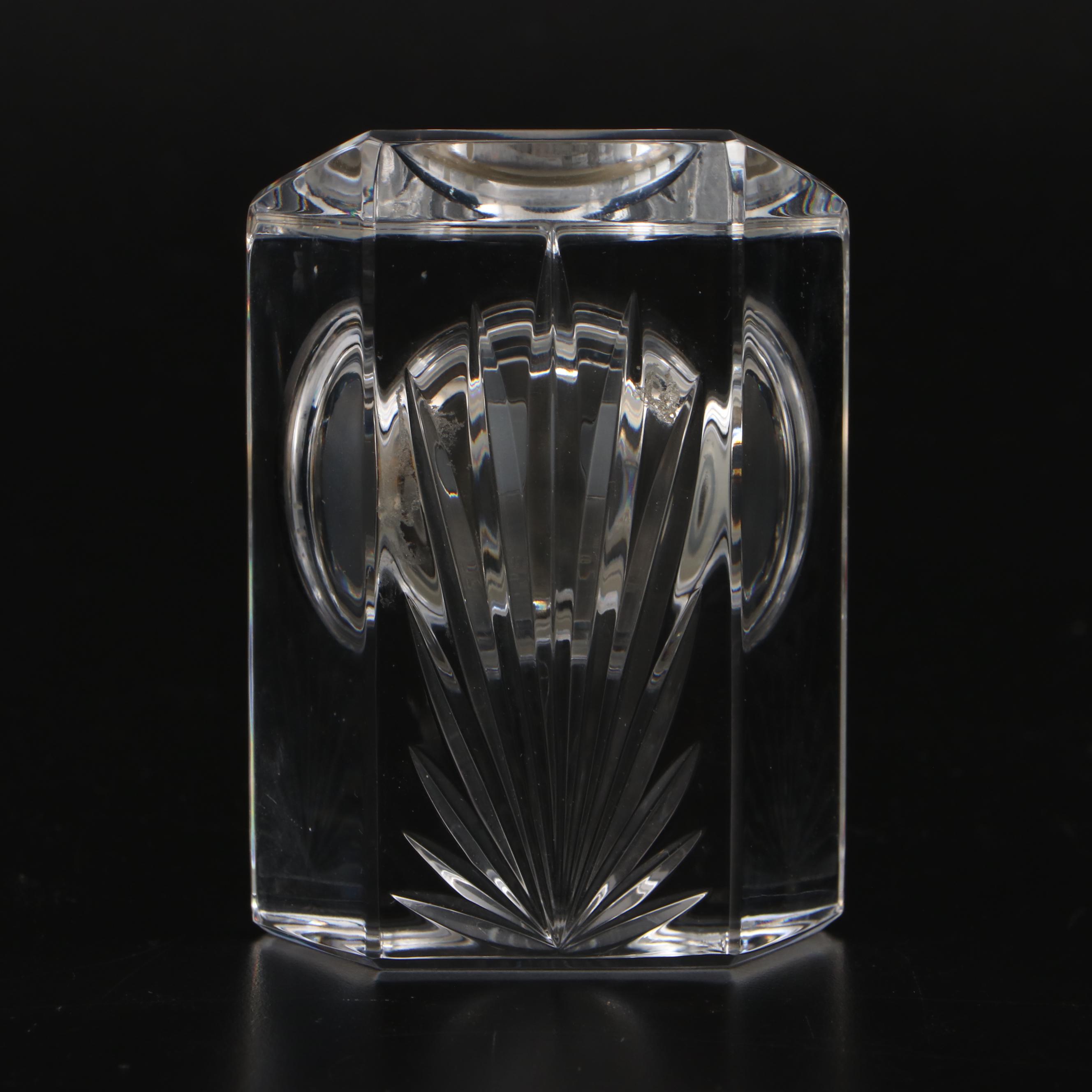 Crystal Clear "Astor" Biscuit Barrel and Napkin Rings with Other Crystal Décor
