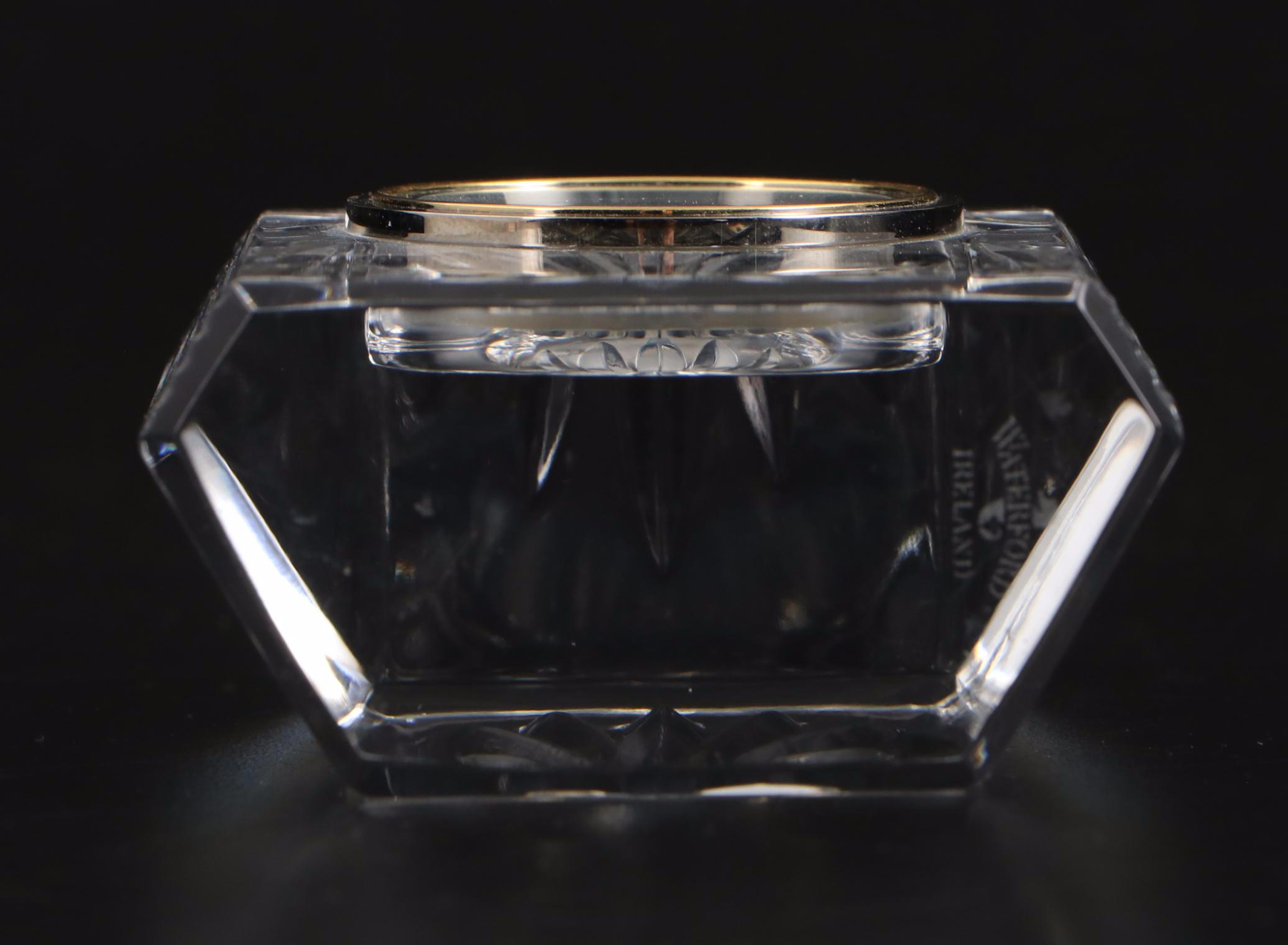 Crystal Clear "Astor" Biscuit Barrel and Napkin Rings with Other Crystal Décor