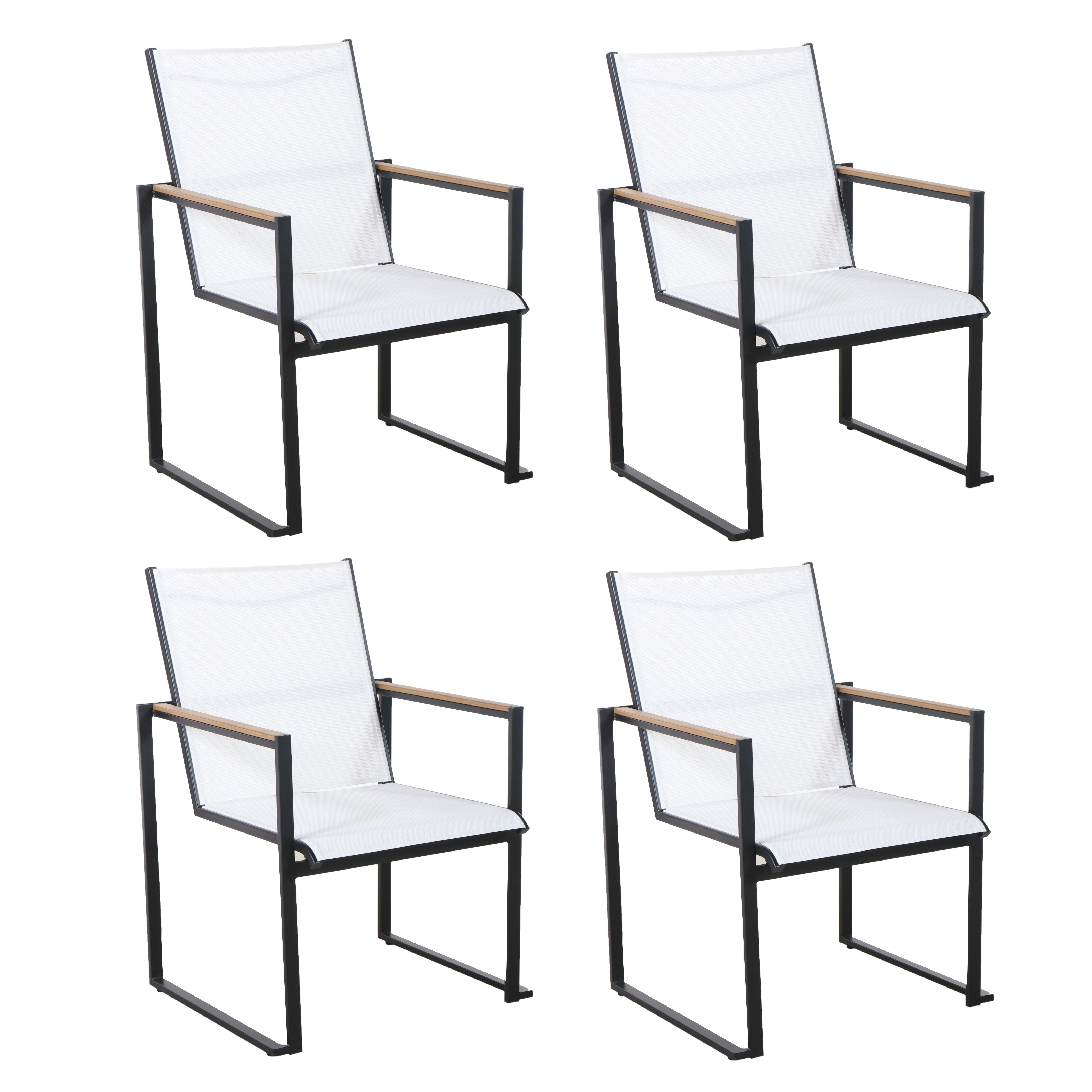 Set of Four Project 62 Henning Modernist Patio Dining Chairs