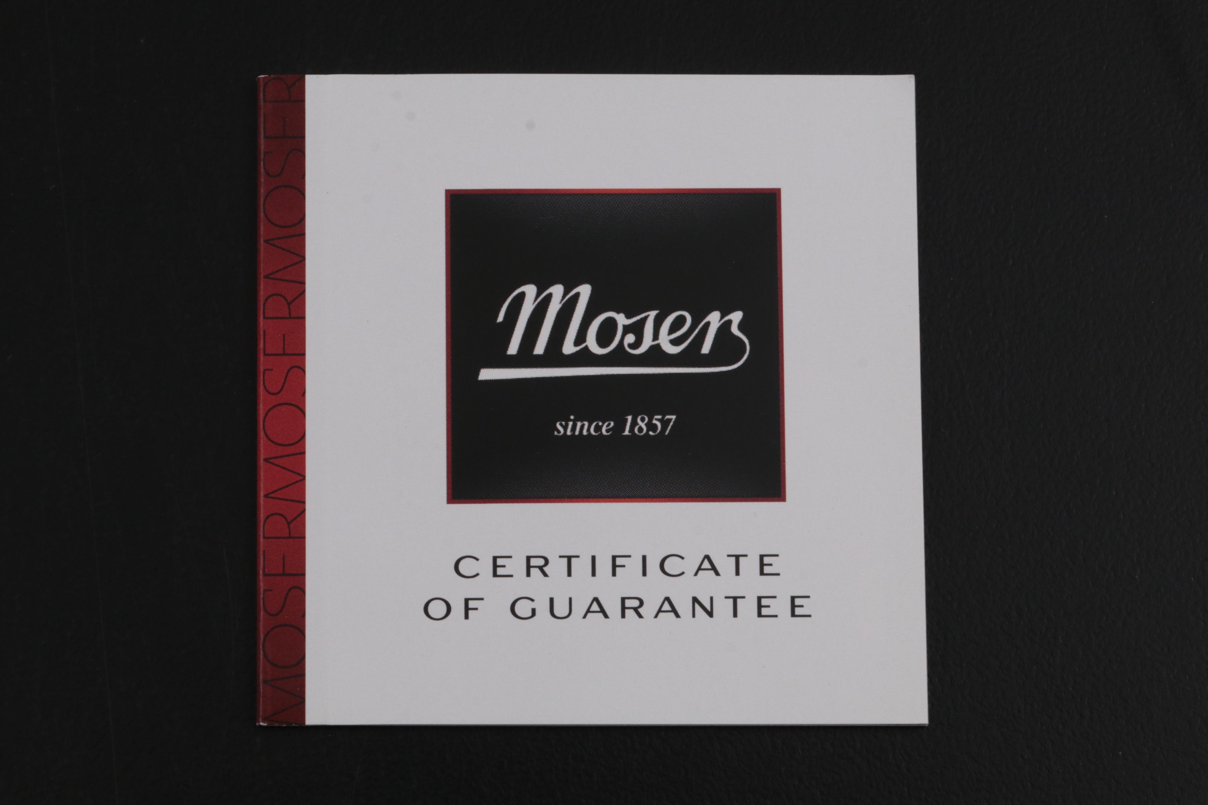 Moser "Casanova Platinum" Cut Crystal Wine Glasses with Platinum Band and Trim