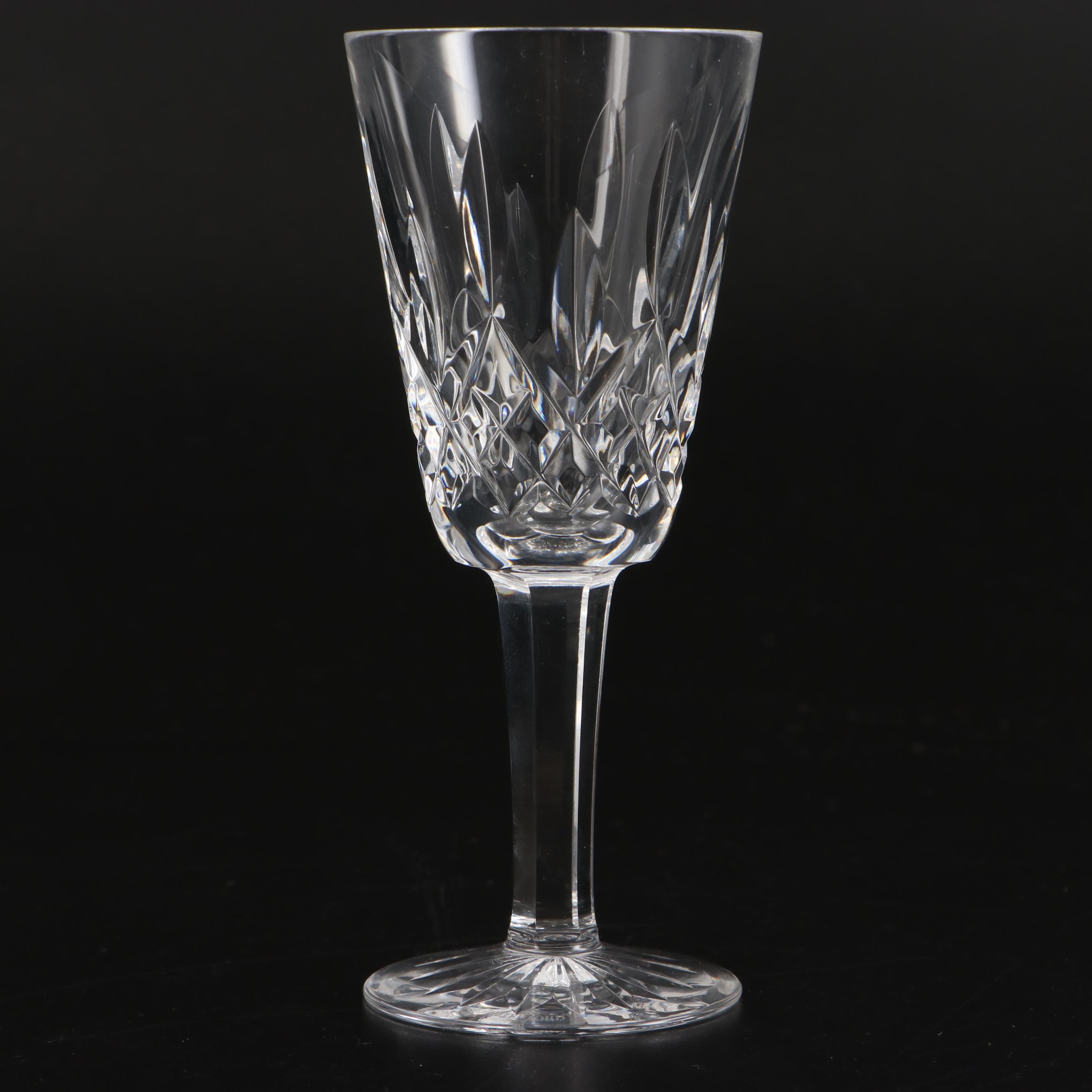 Waterford Crystal "Lismore" Sherry and Small Liqueur Glasses