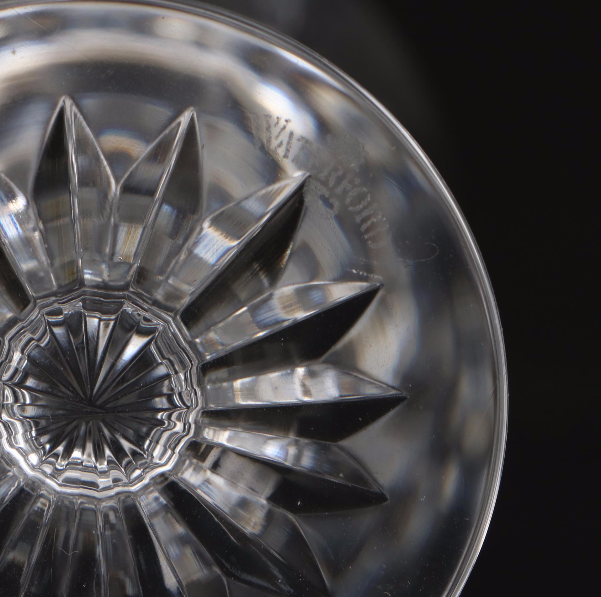 Waterford Crystal "Lismore" Sherry and Small Liqueur Glasses