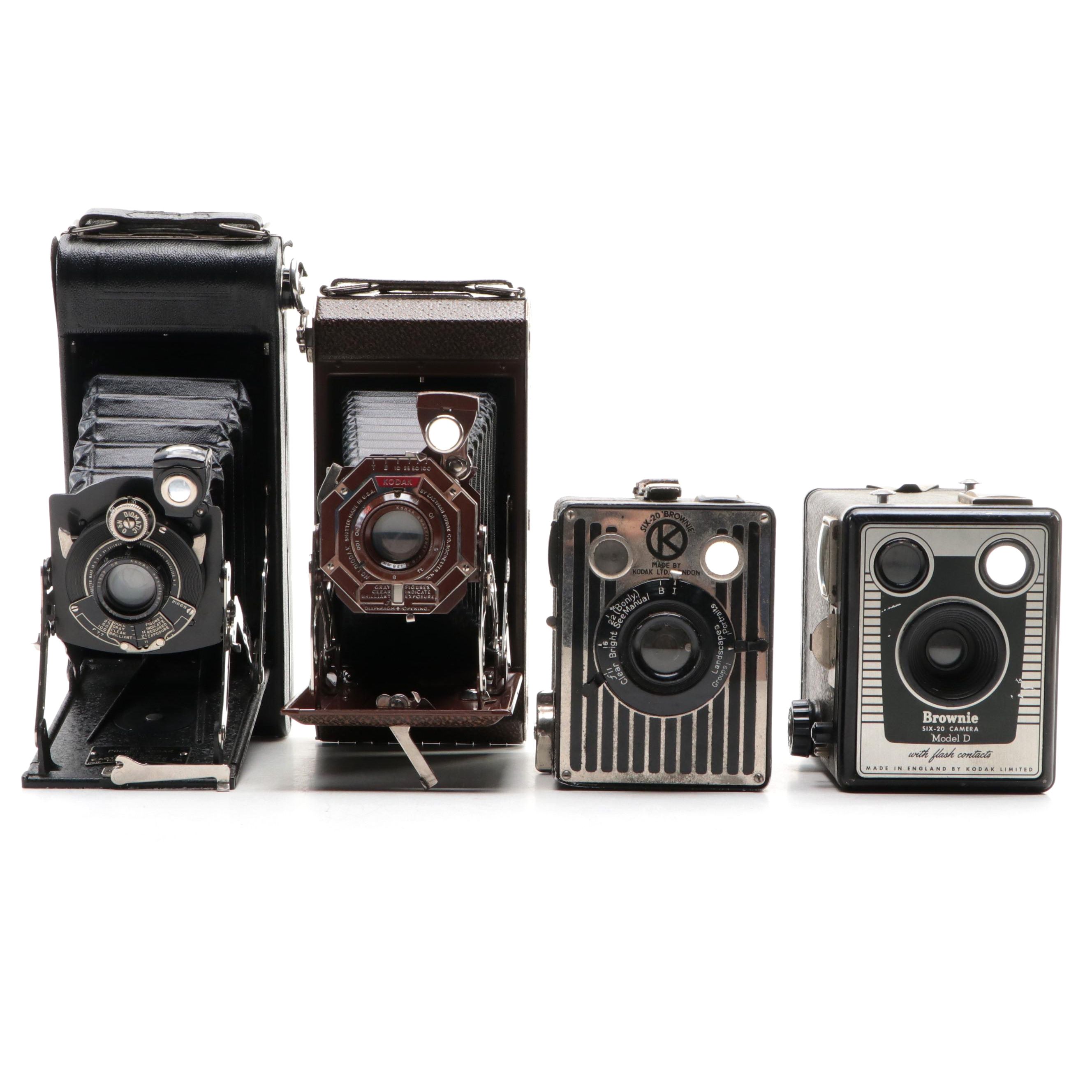 Kodak Six-16, Brownie Six-20 and No. 1A Pocket Medium Format Cameras
