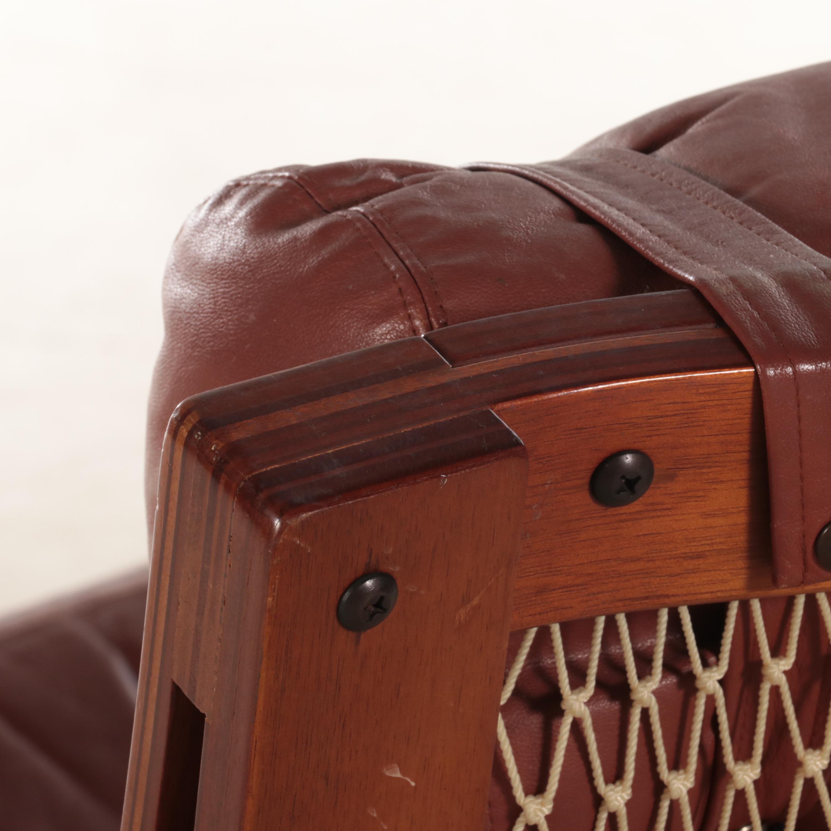 Fred Lowen for Tessa "T4" Modernist Teak Lounge Chair and Ottoman, circa 1970