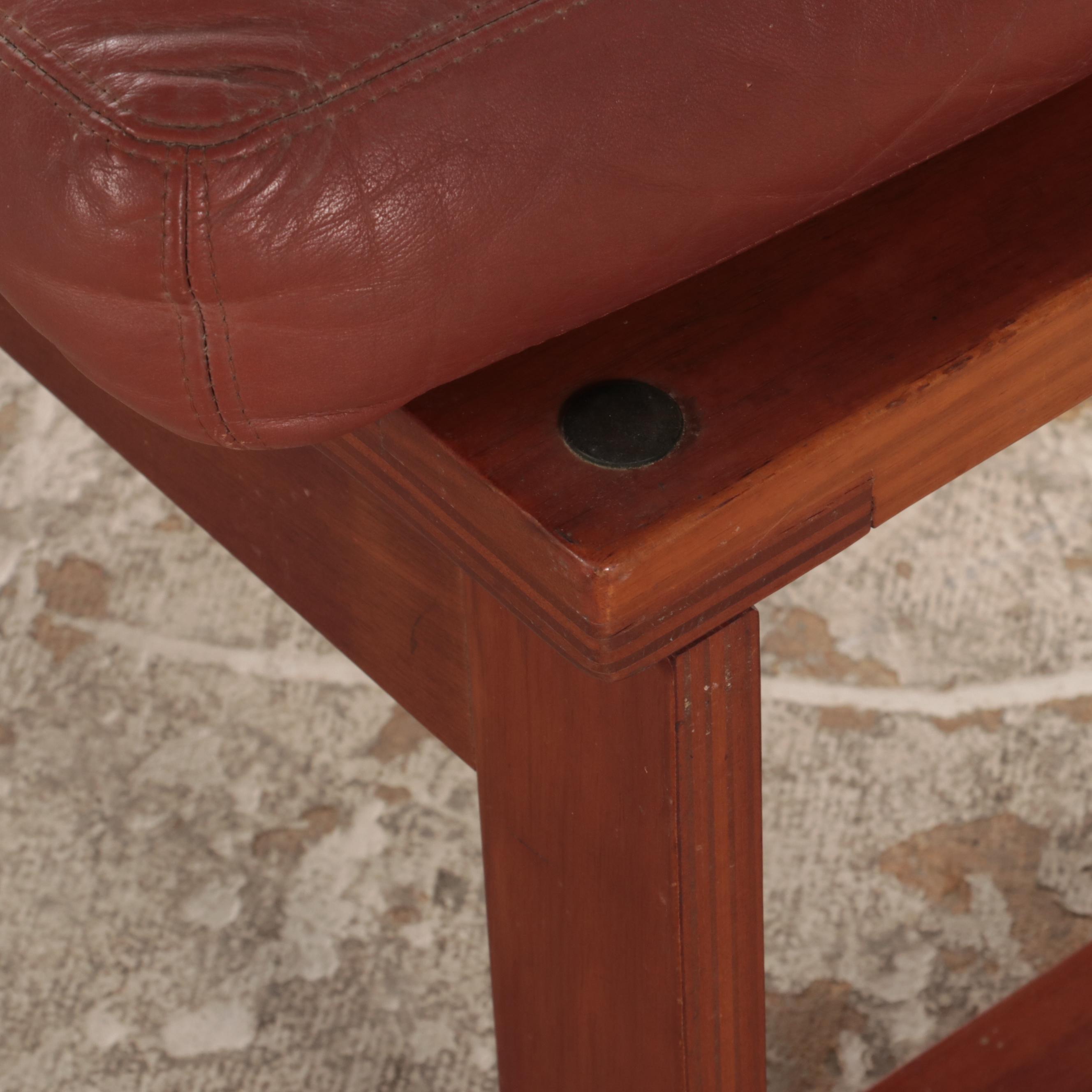 Fred Lowen for Tessa "T4" Modernist Teak Lounge Chair and Ottoman, circa 1970