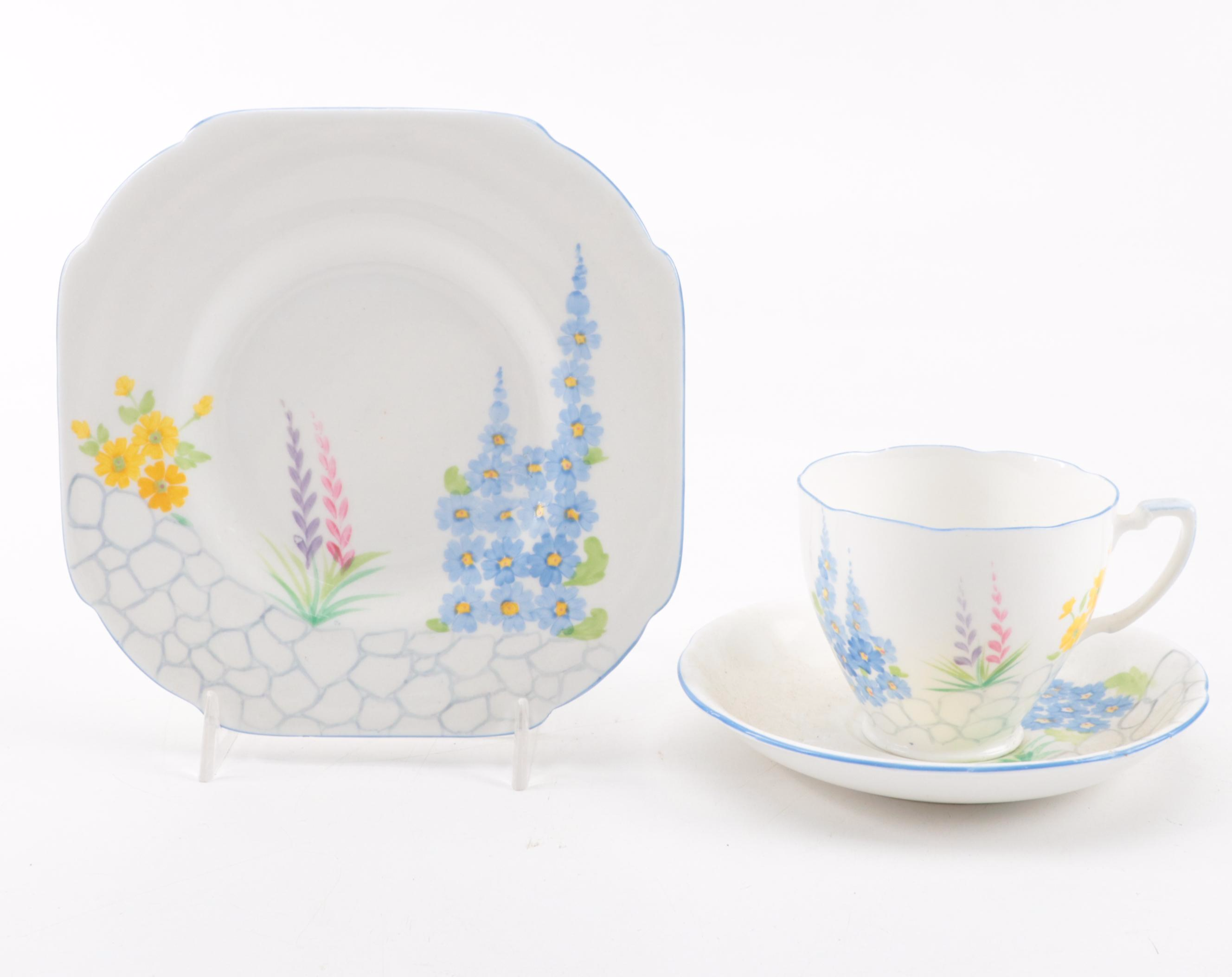 Crown Staffordshire and Other English Bone China Teacups