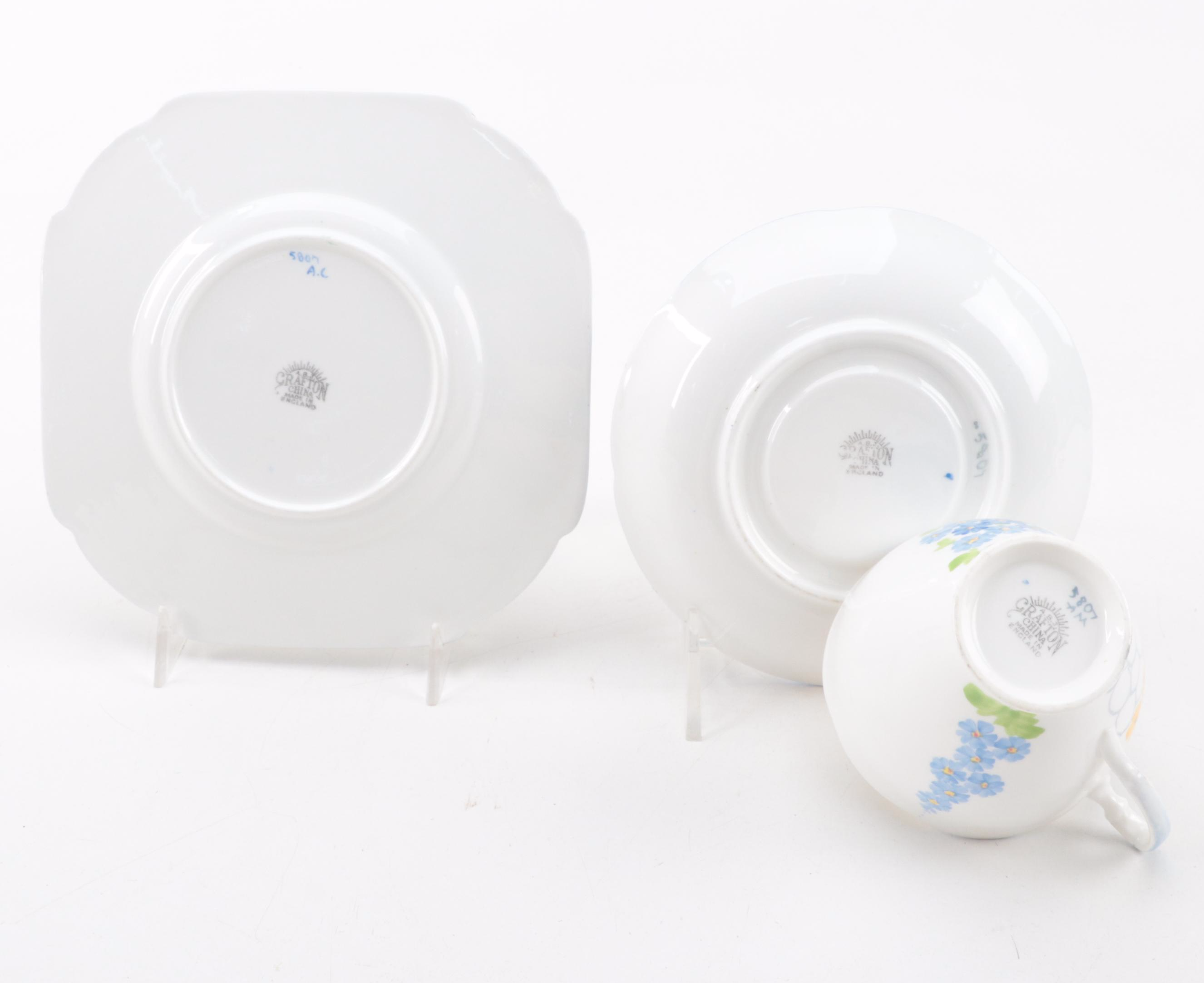 Crown Staffordshire and Other English Bone China Teacups