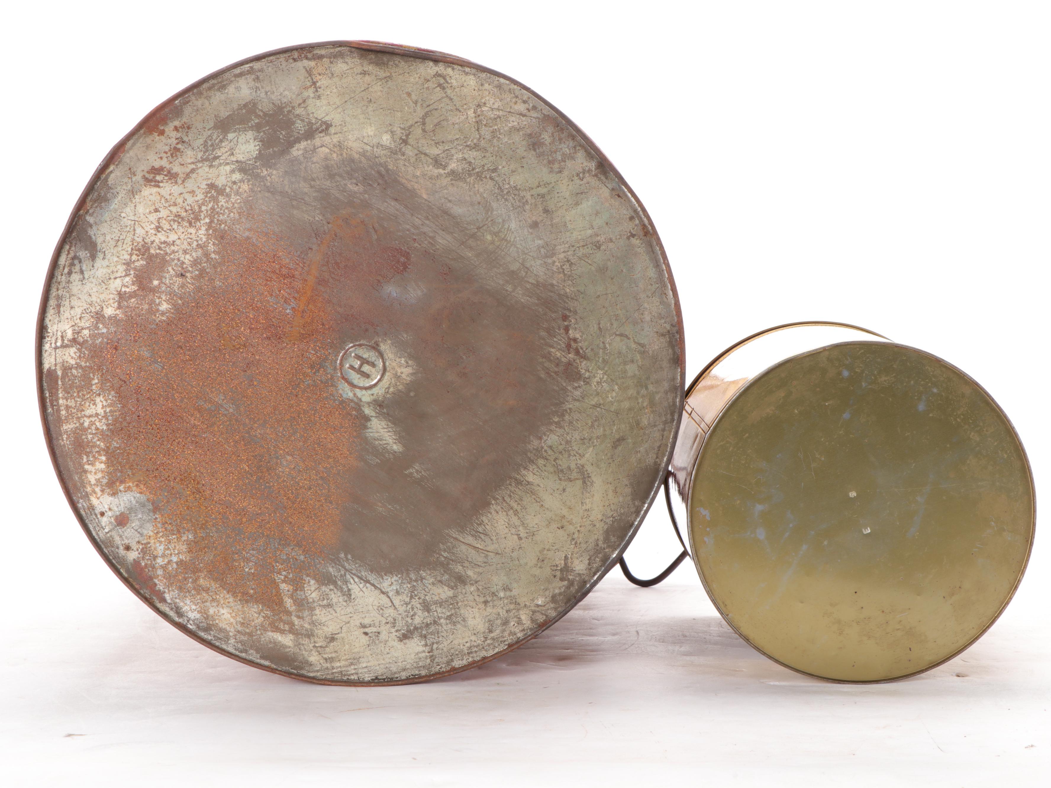 Kahn's American Beauty Lard and Charles Chips Tins, Early to Mid-20th Century