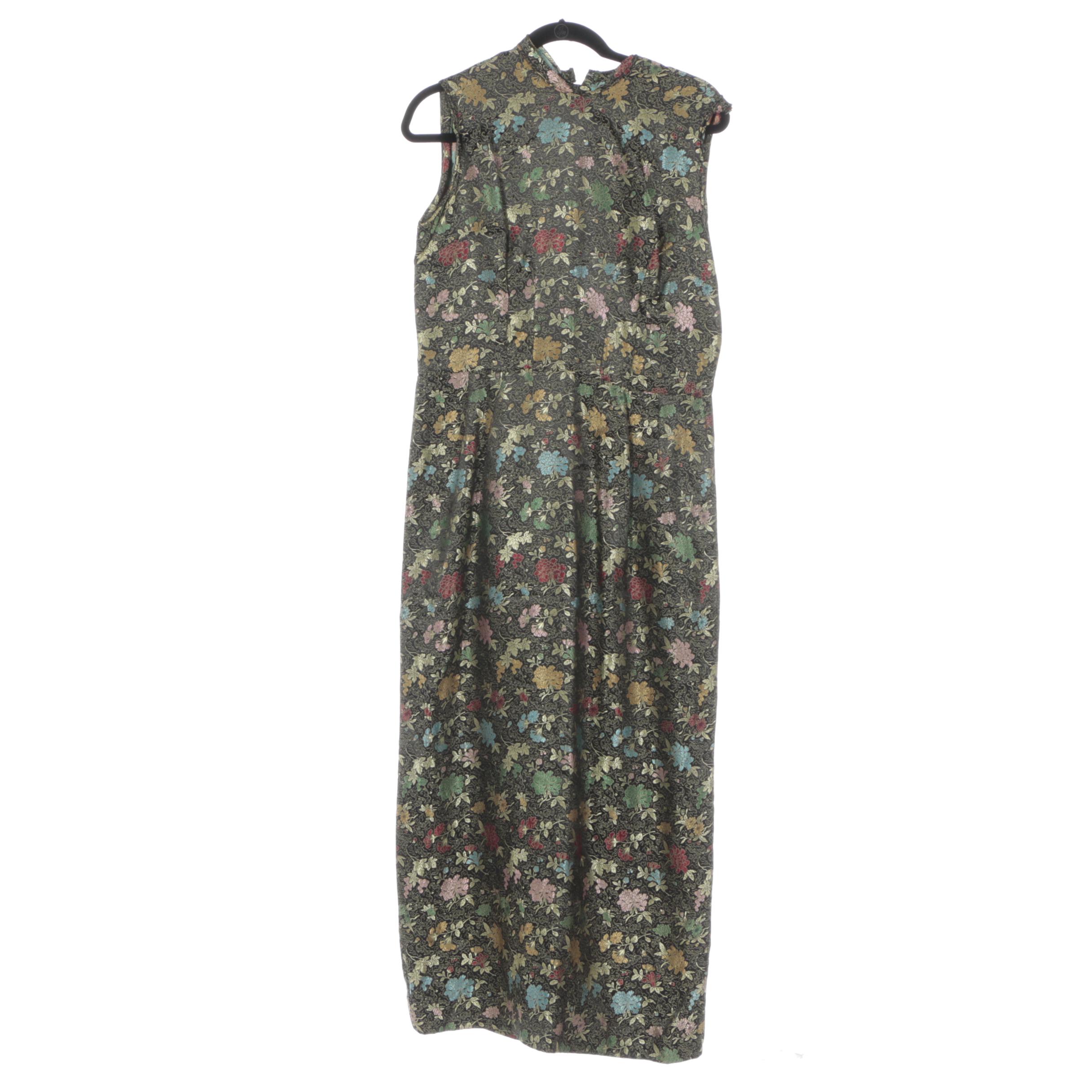 Trillas Chinoiserie Brocade Dress Set and Other Cheongsam Style Dress