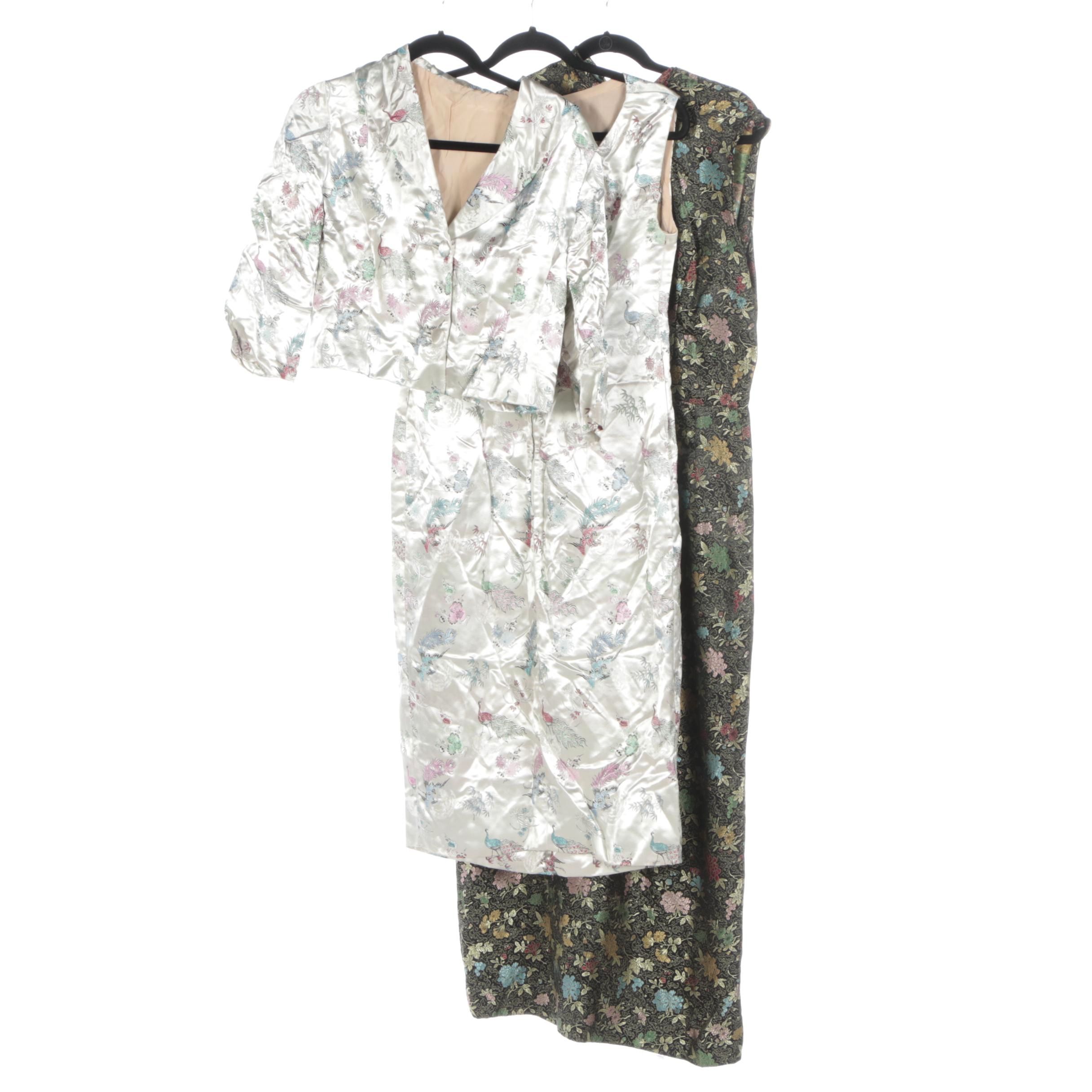 Trillas Chinoiserie Brocade Dress Set and Other Cheongsam Style Dress