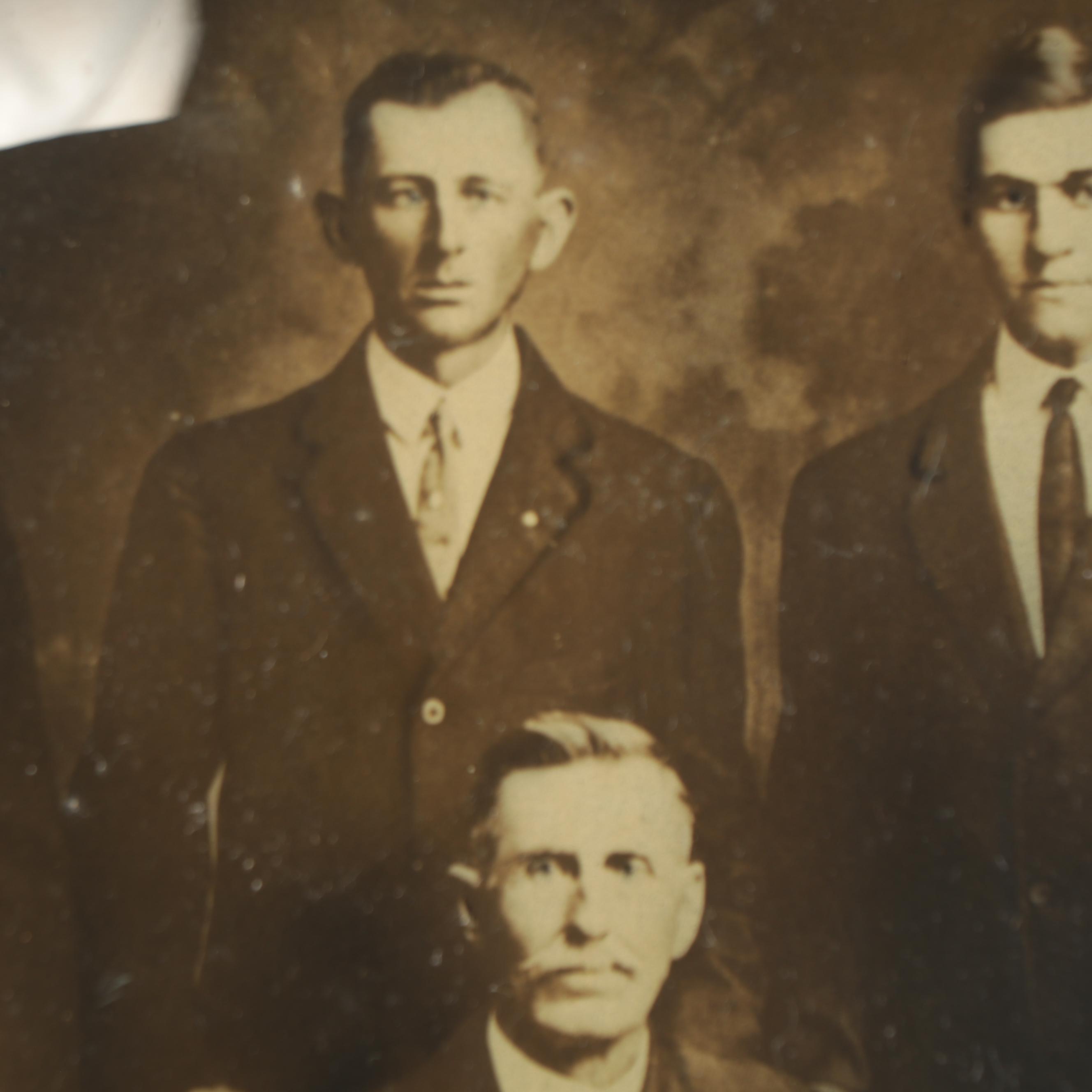 Bromoil Transfer of Family Portrait, Early 20th Century