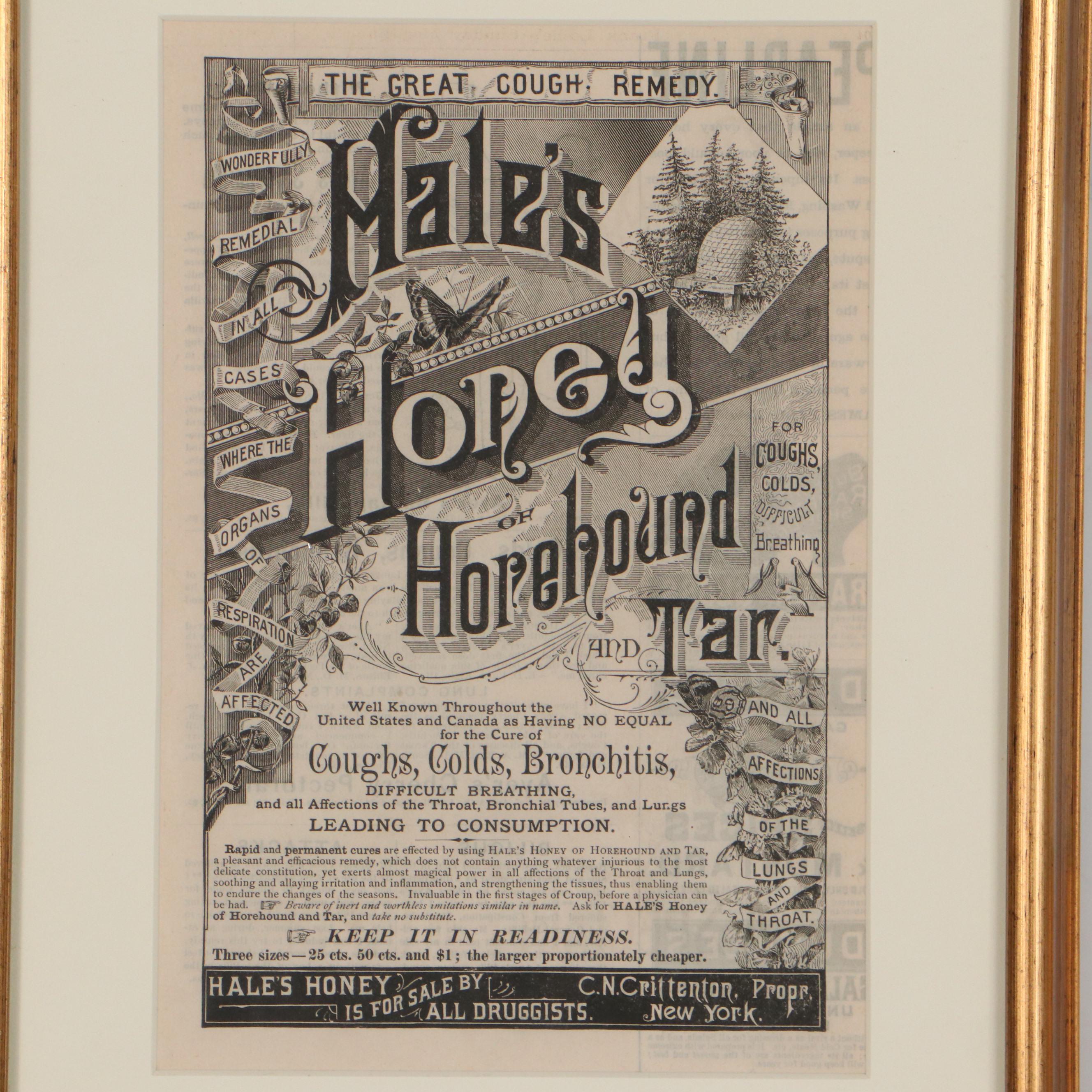 Wood Engravings of Advertisements, 19th Century