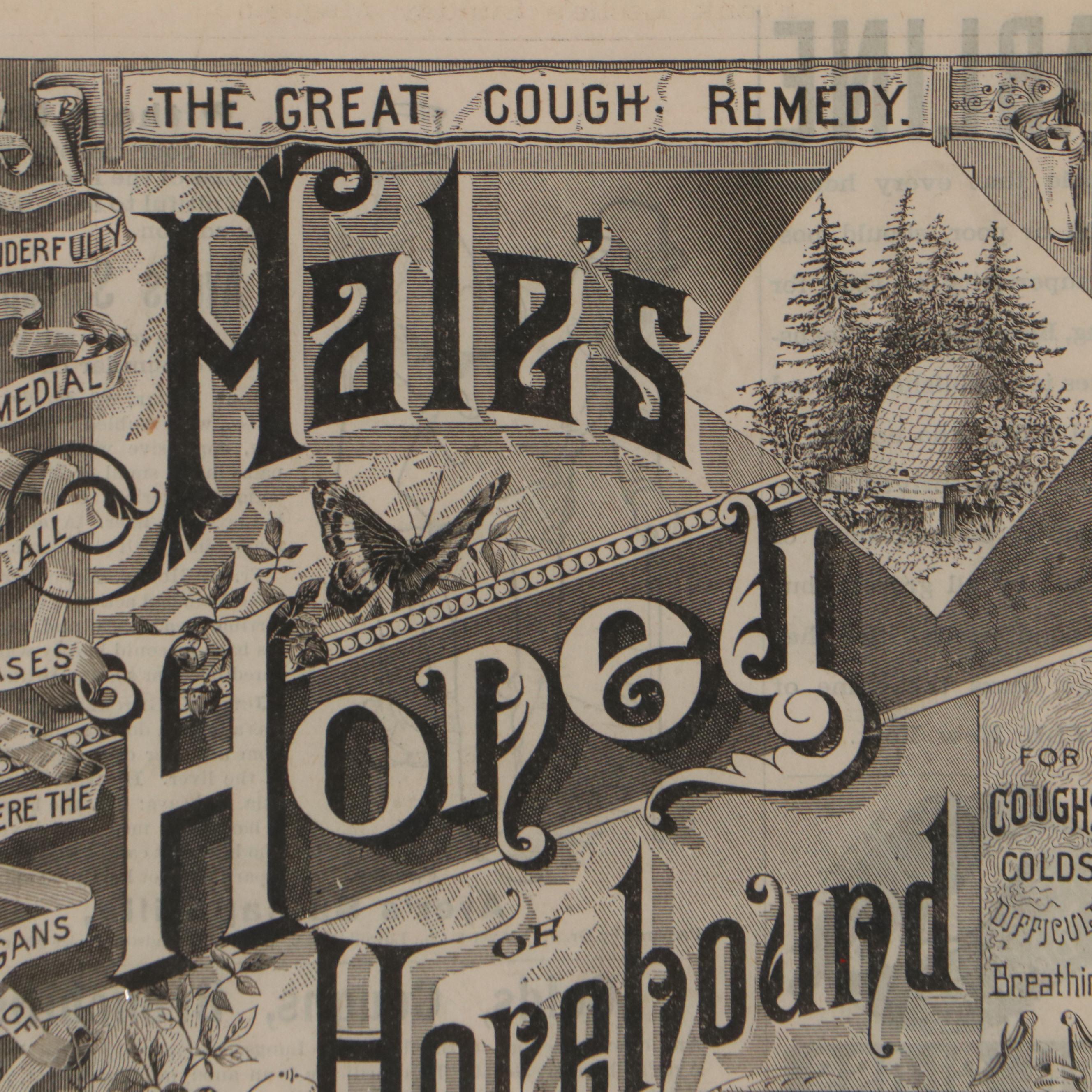 Wood Engravings of Advertisements, 19th Century