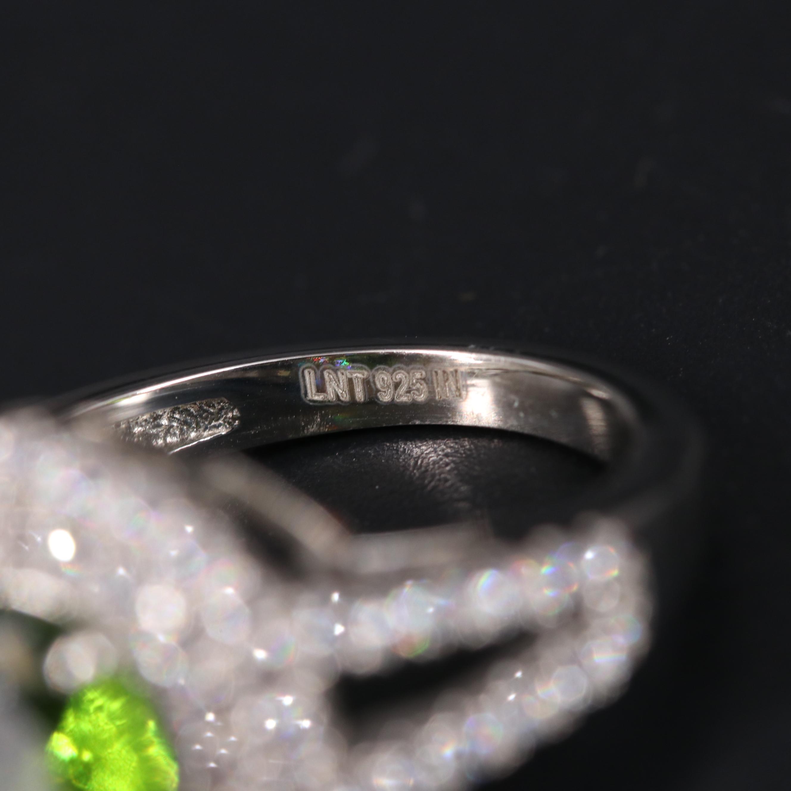 Sterling Silver Ring Including Gemstones