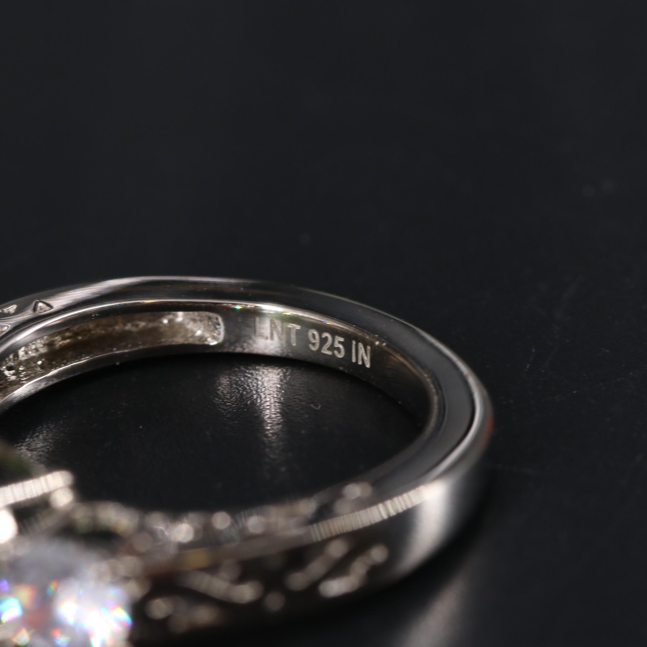 Sterling Silver Ring Duo Including Gemstones