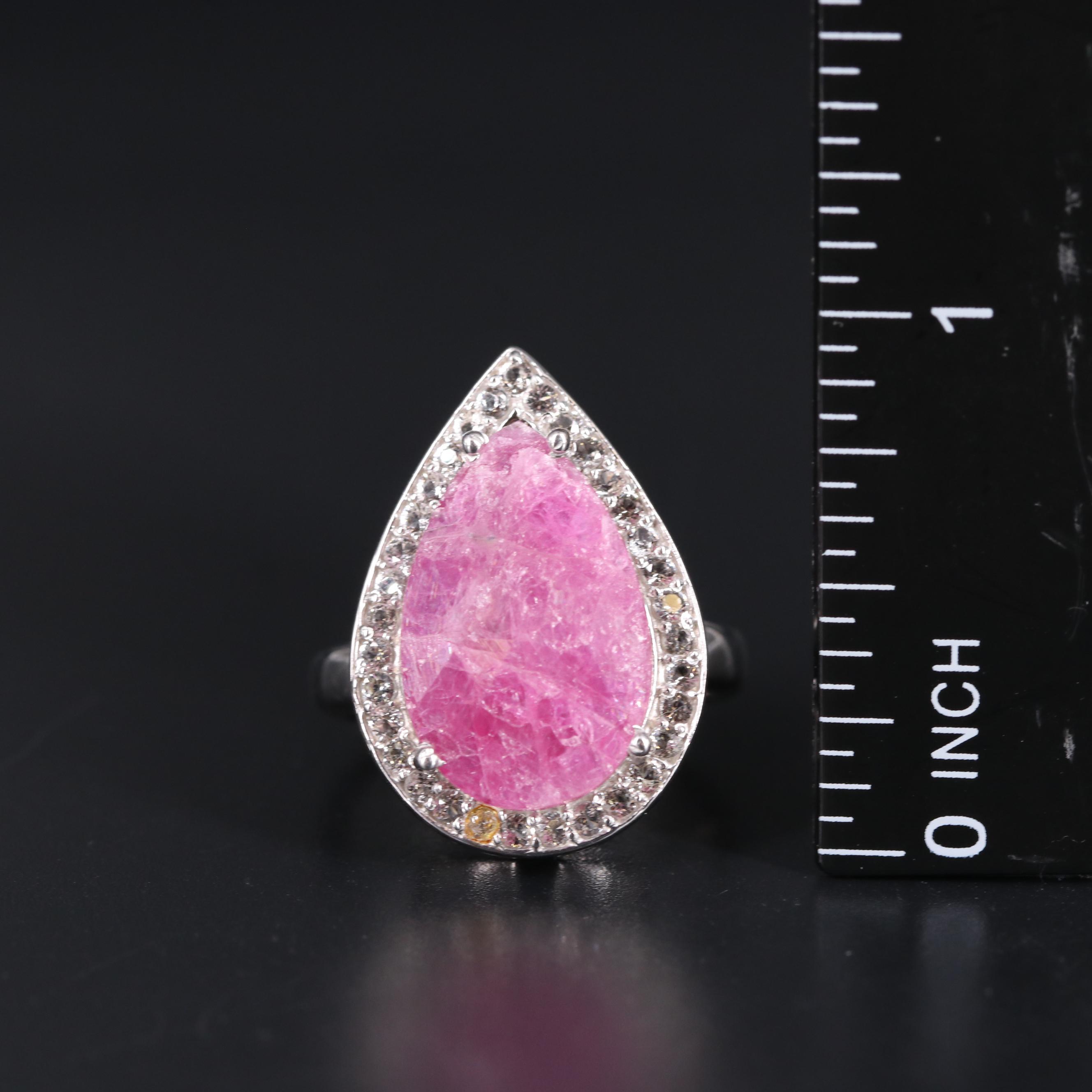 Sterling Silver Ring Including Gemstones