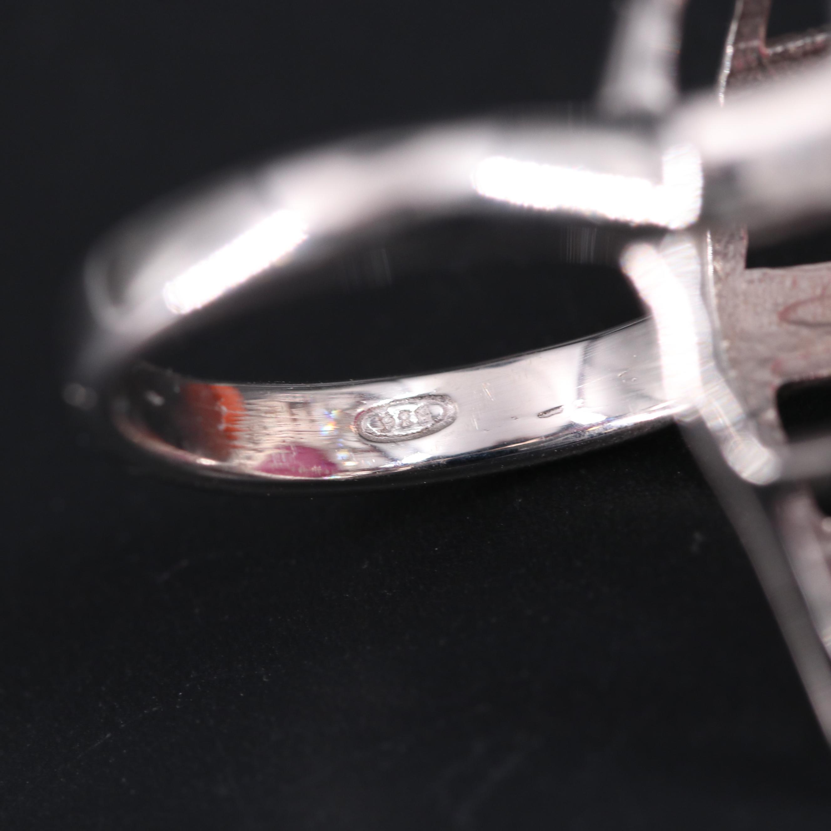 Sterling Silver Ring Including Gemstones