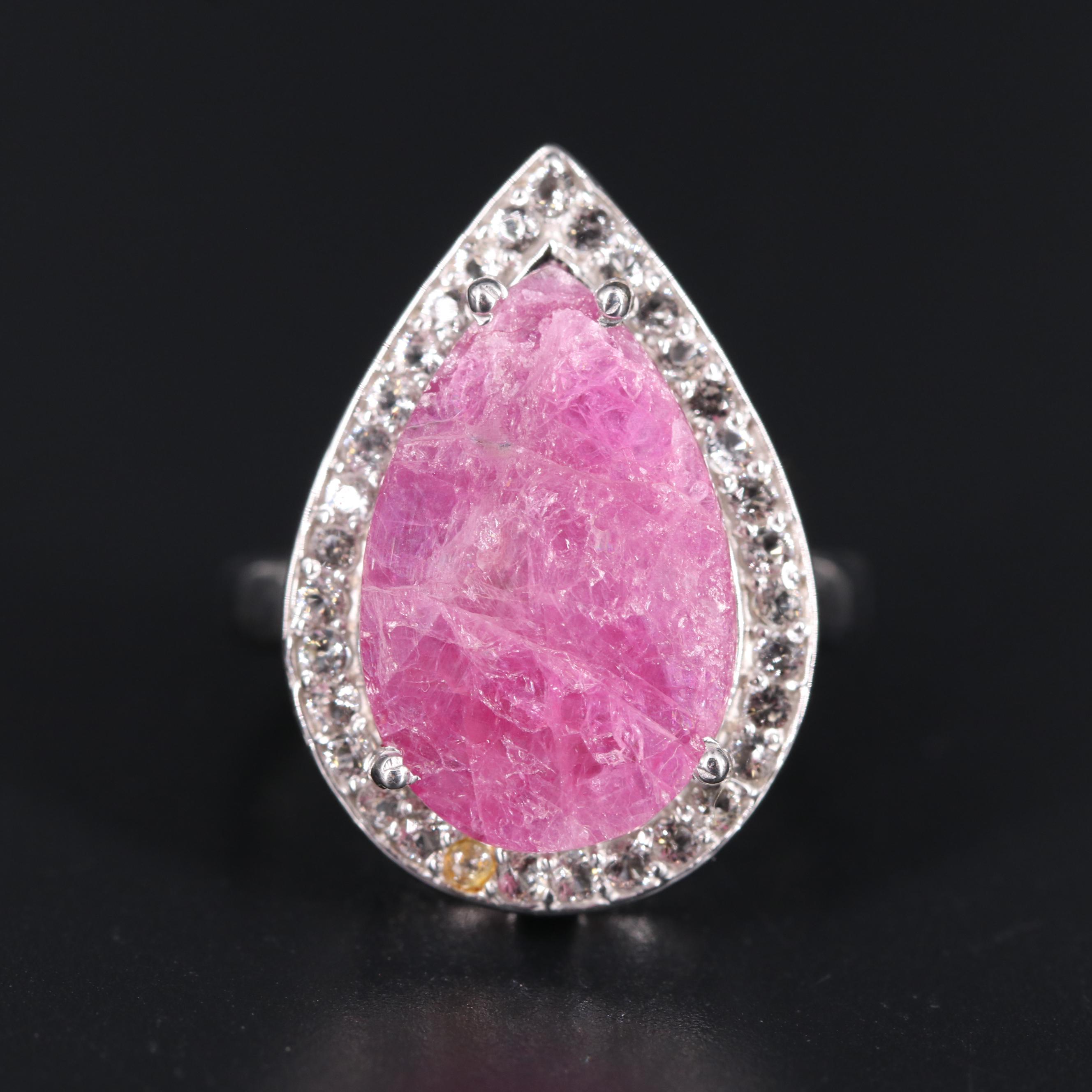 Sterling Silver Ring Including Gemstones