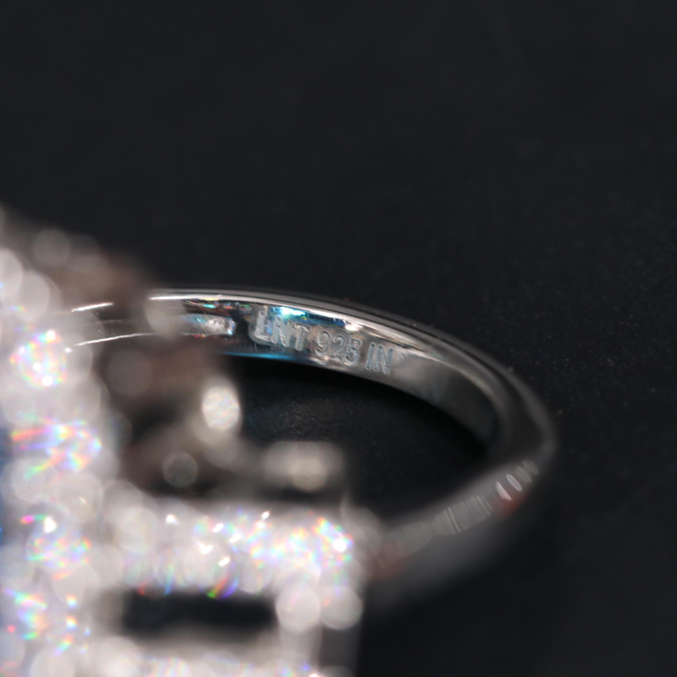 Sterling Silver Ring Including Gemstones