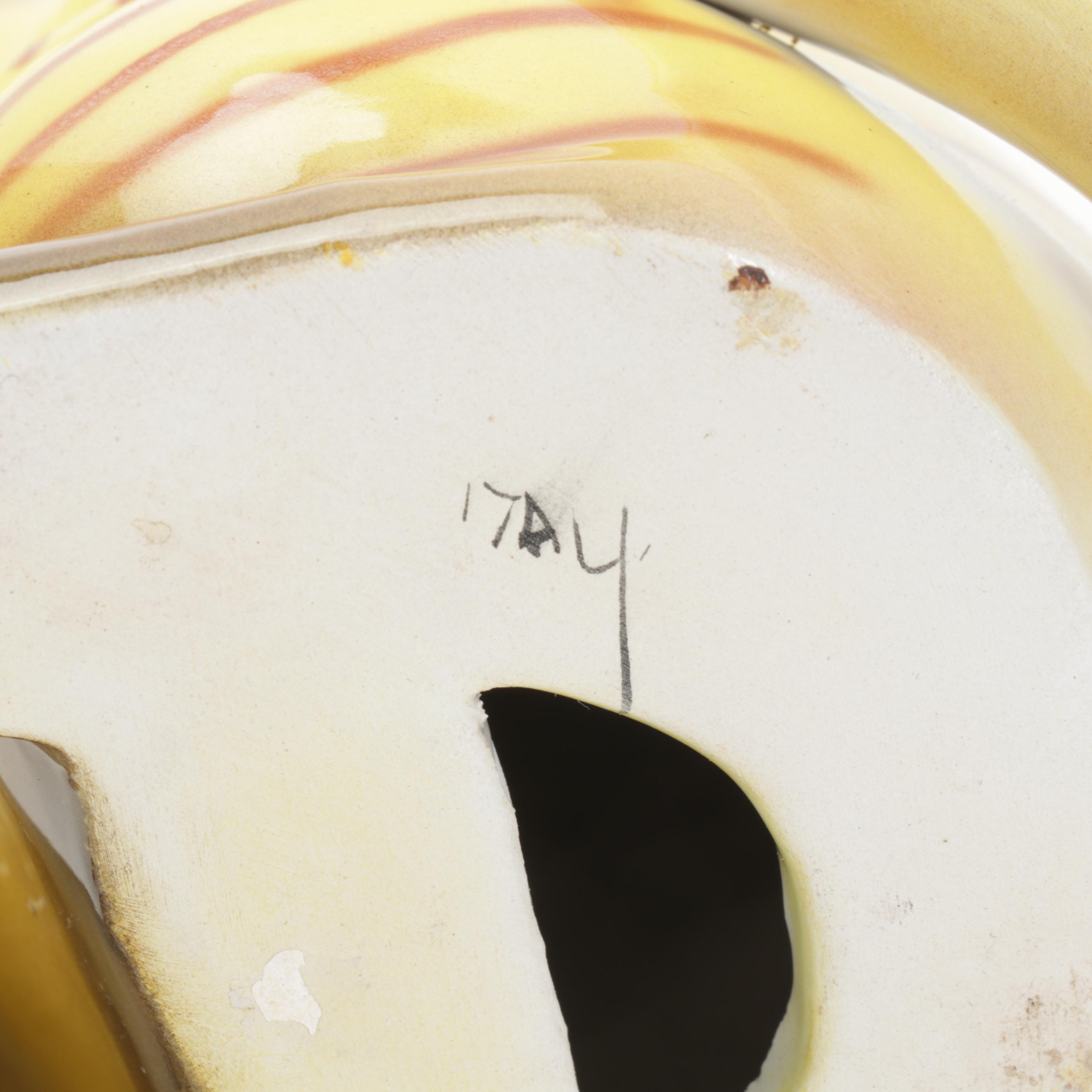 Fitz & Floyd Floral Basket Tray with Other Cat Figurines and Table Accessories