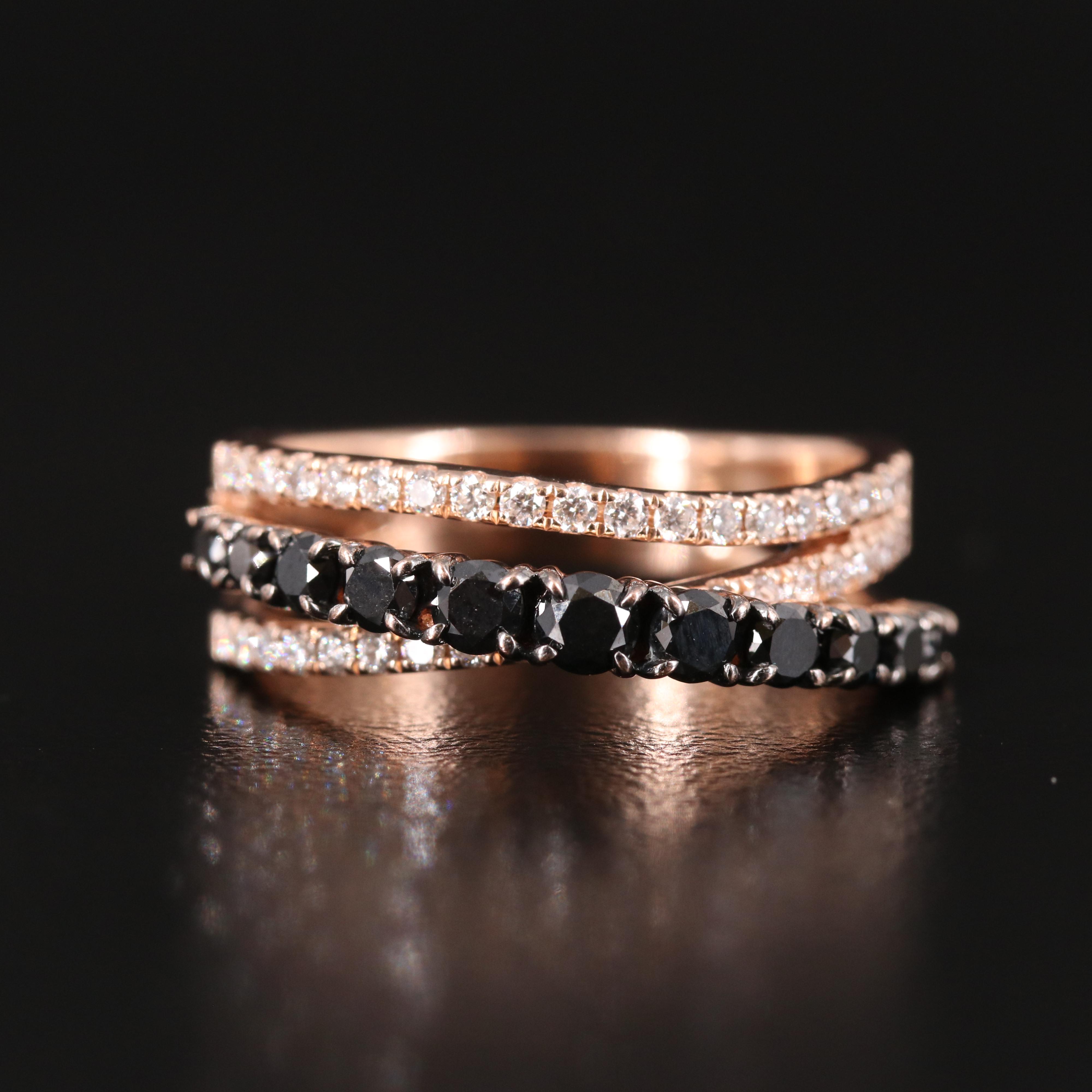 Lali Jewels 14K Rose Gold Diamond Ring