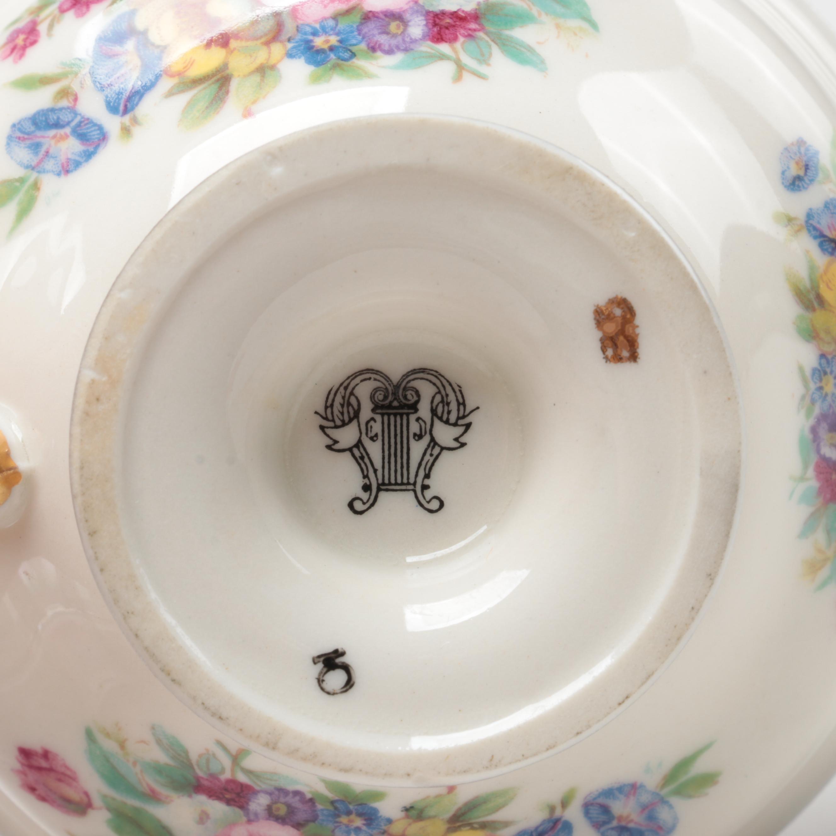 Castleton "Castleton Rose" with Other Porcelain Tableware, 20th Century