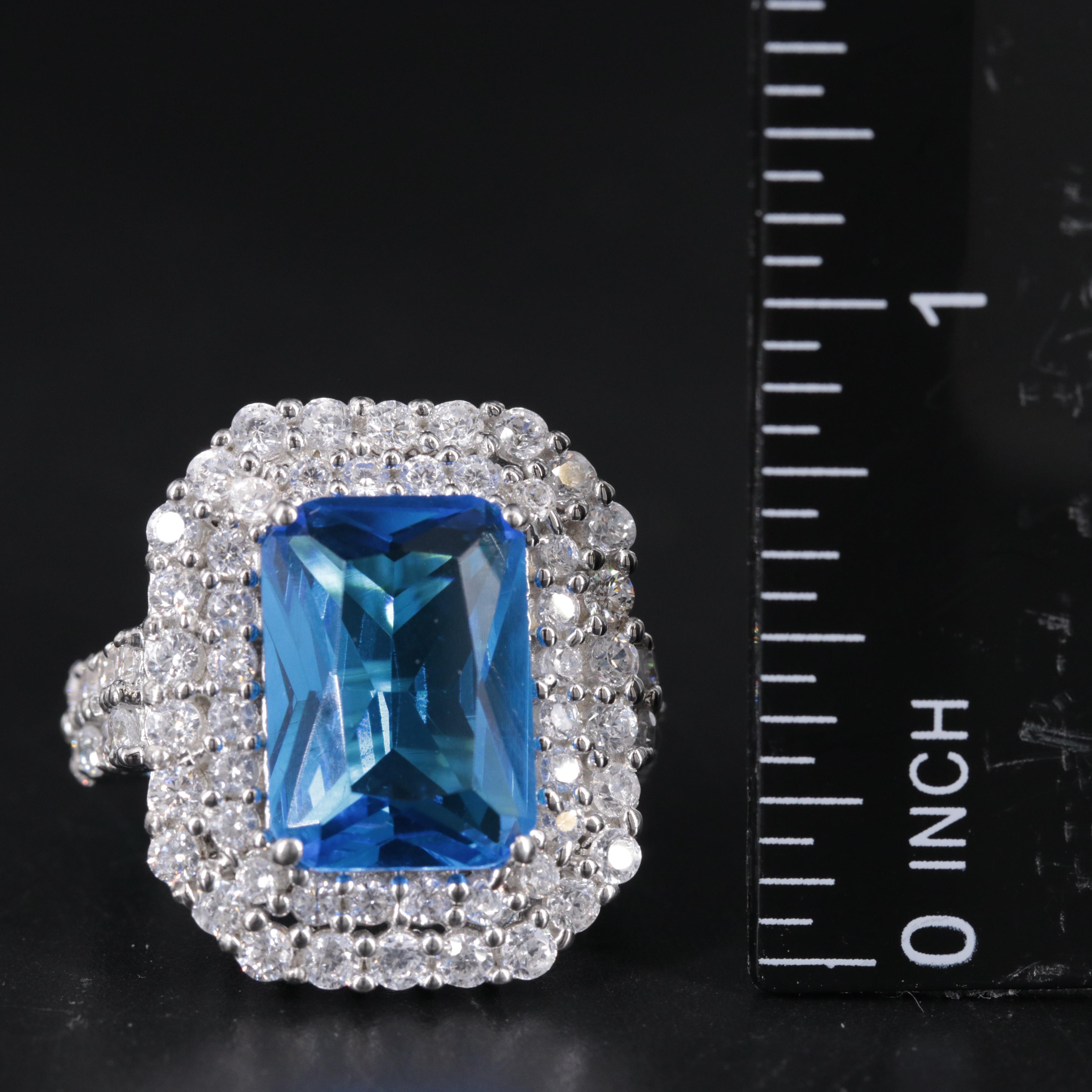 Sterling Silver Ring Including Gemstones