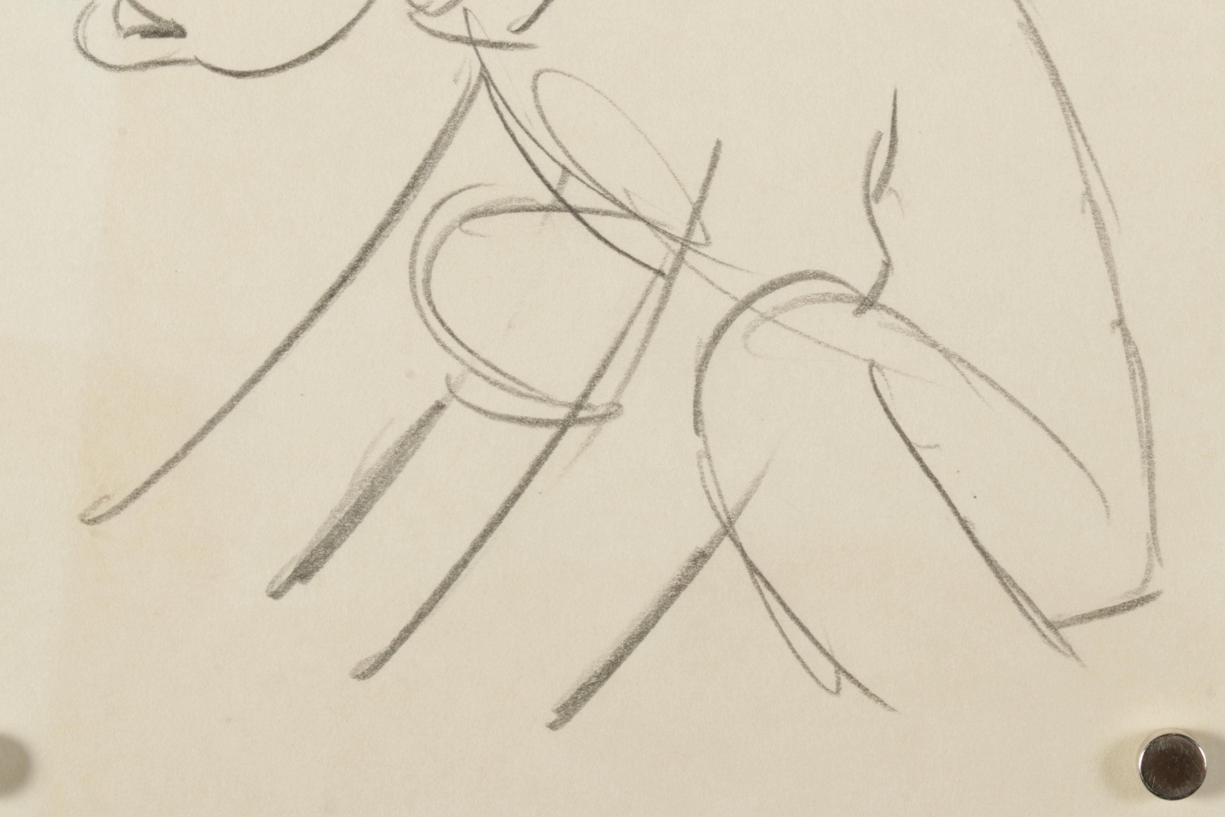 Walt Disney Studio Animation Production Drawing of Pluto, Circa 1939