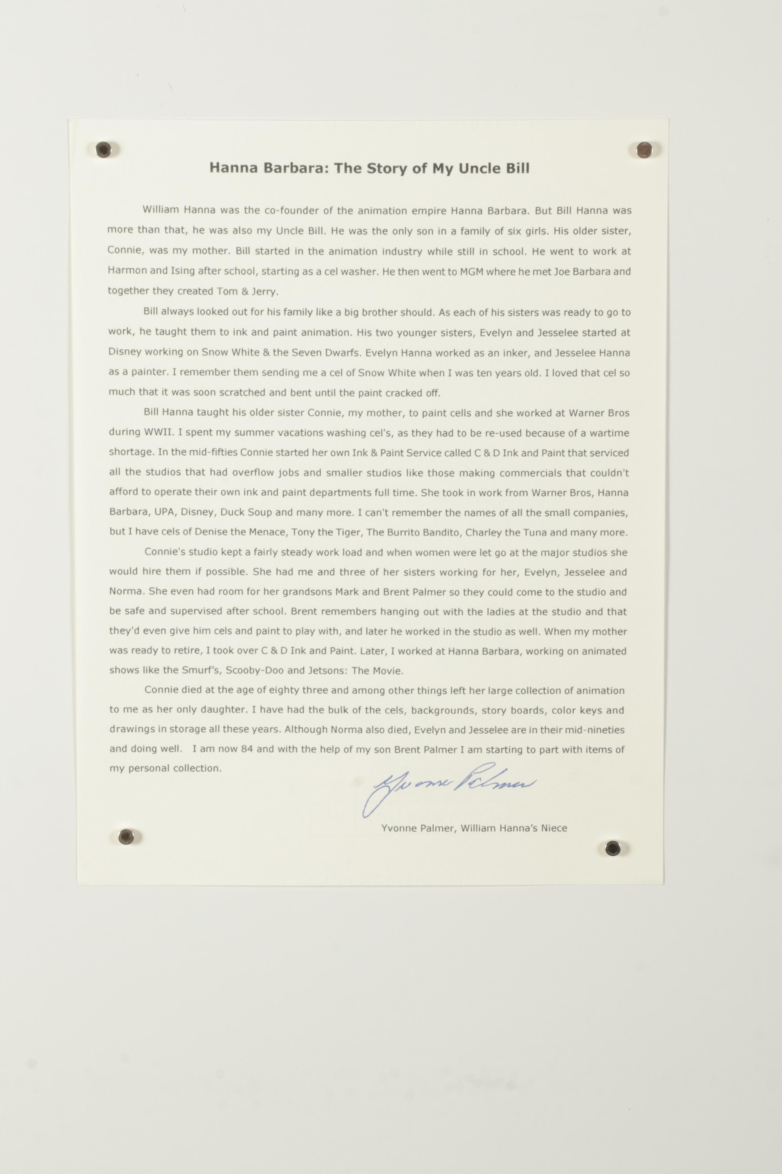 Hanna-Barbera "The Flintstones" Animation Production Drawings, Circa 1965