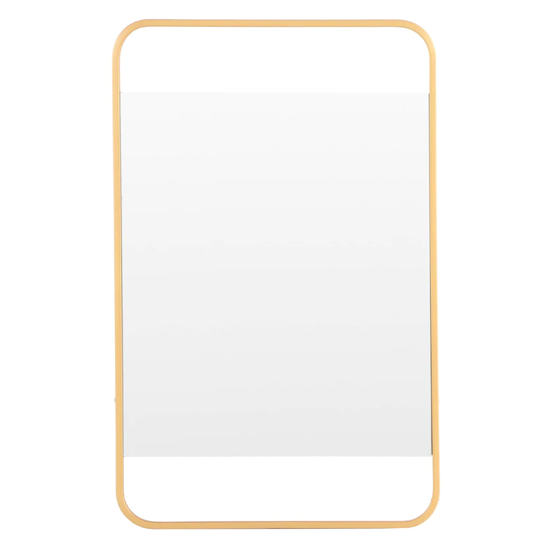 Threshold Modernist Gold Tone Framed Floating Wall Mirror