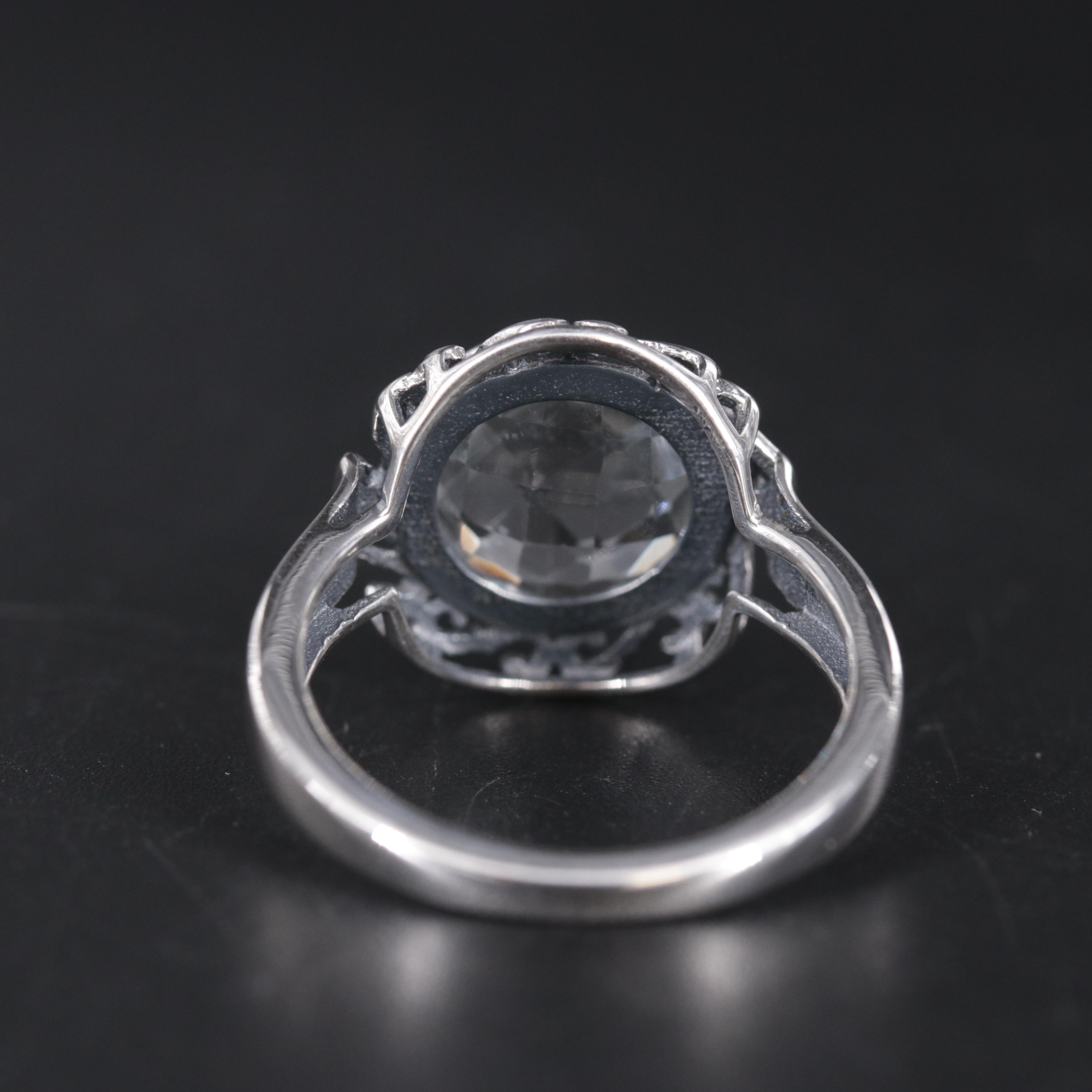 Sterling Silver Ring Including Gemstone