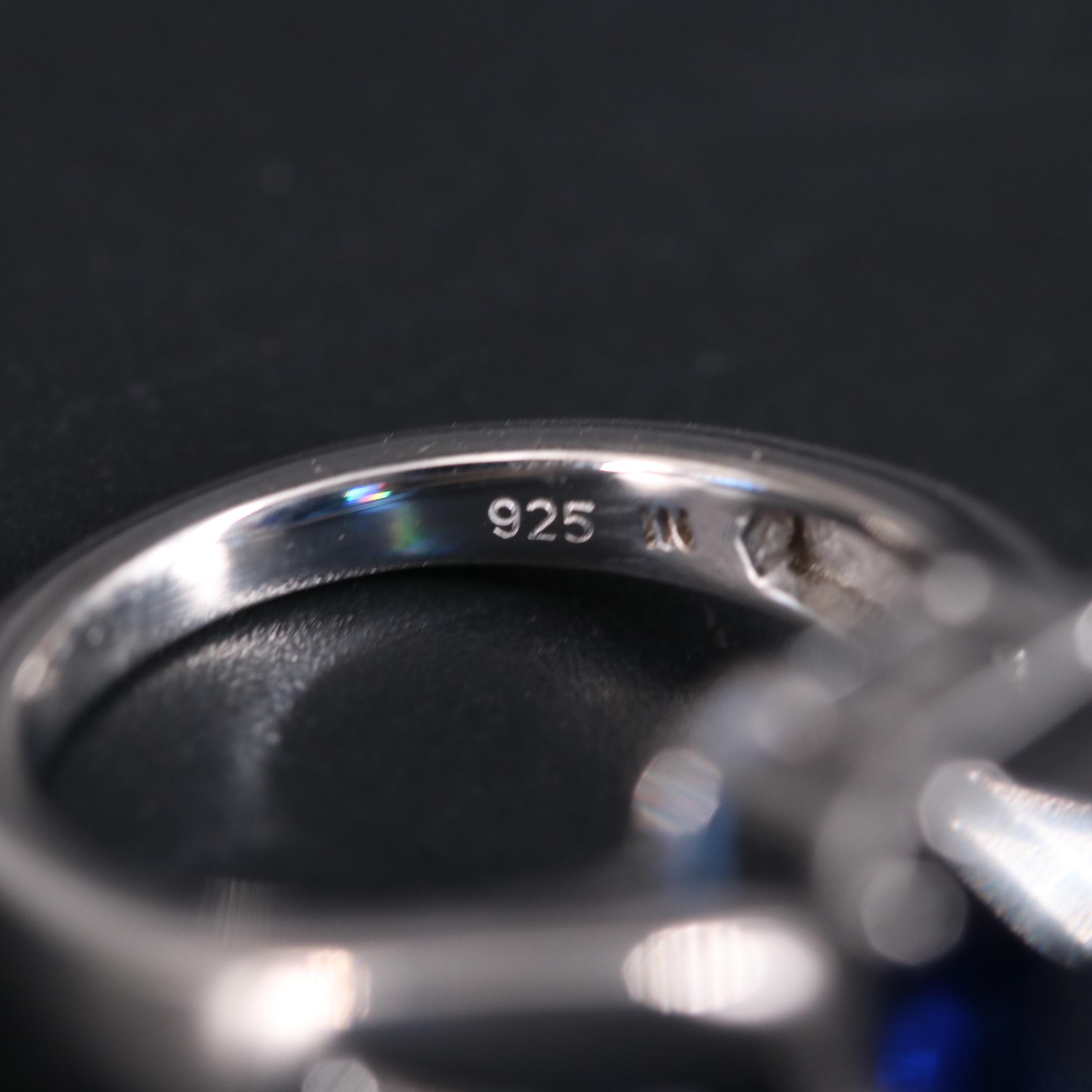 Sterling Silver Ring Including Gemstone