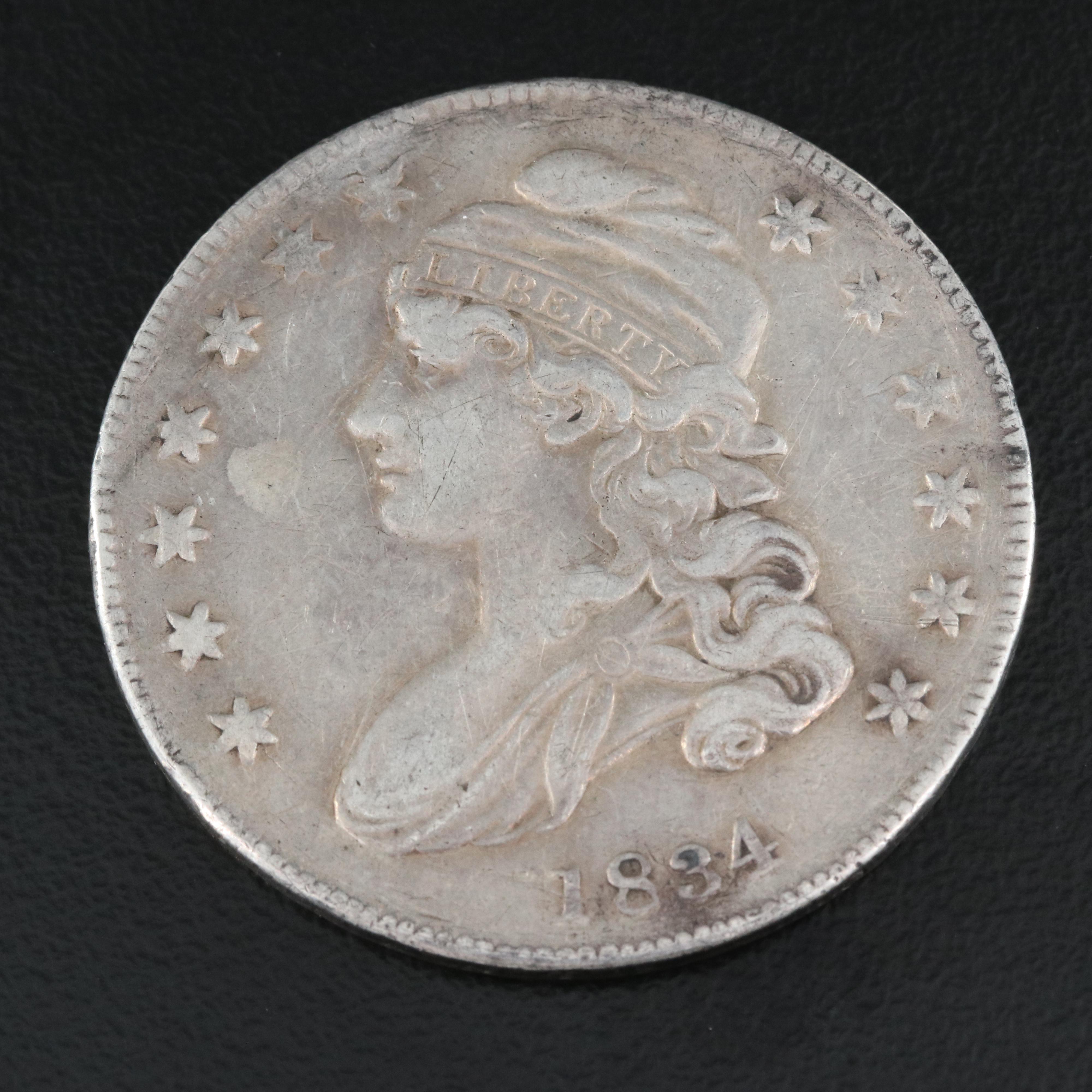 1834 Capped Bust Silver Half Dollar