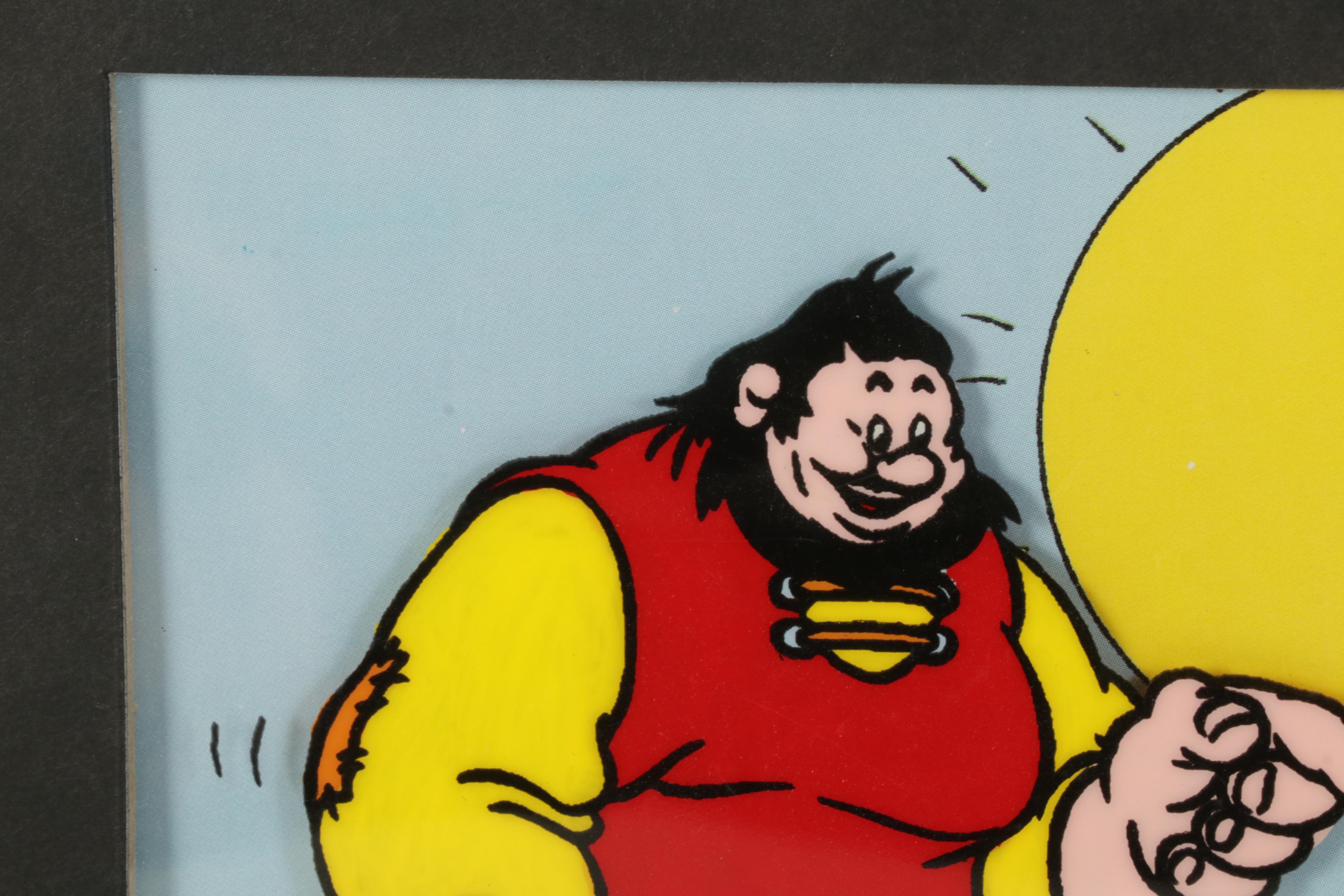 Disney Hand-Painted Animation Cel of Mickey and Gustav the Giant, Circa 1993