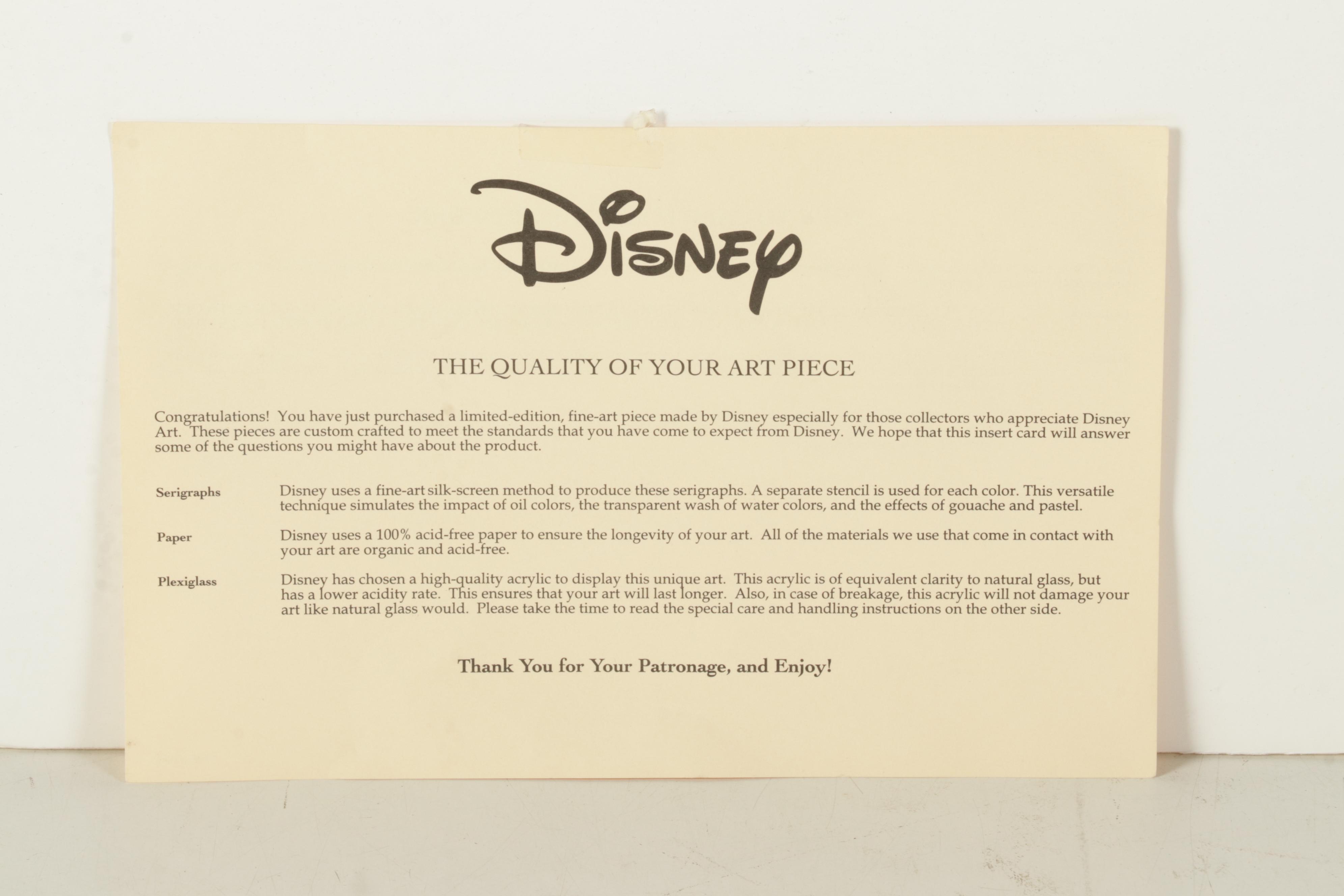 Disney Hand-Painted Animation Cel of Mickey and Gustav the Giant, Circa 1993