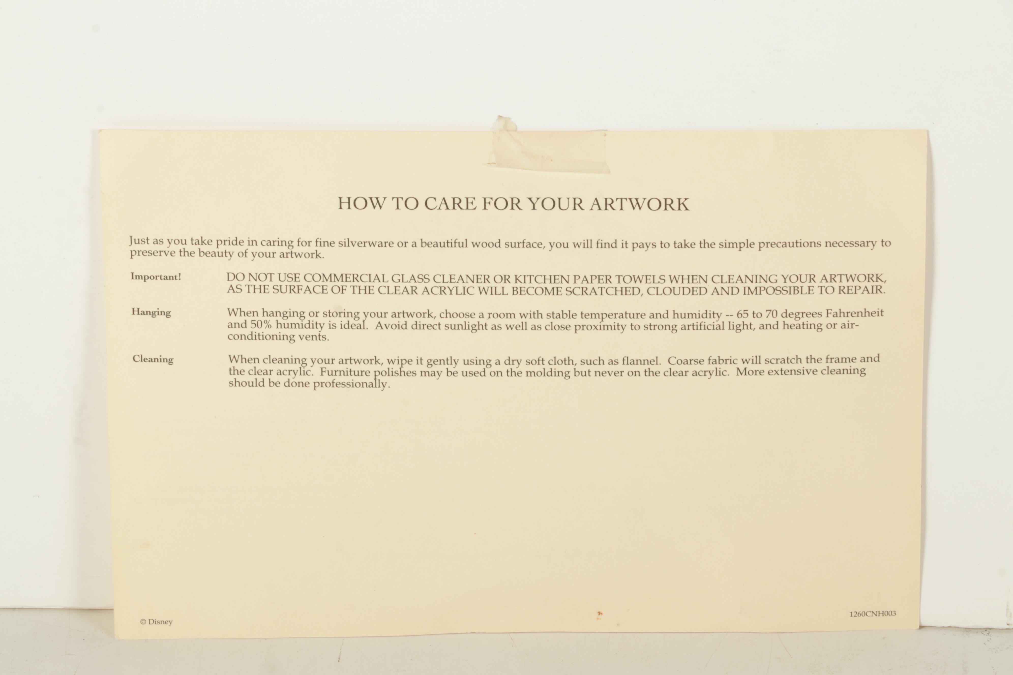 Disney Hand-Painted Animation Cel of Mickey and Gustav the Giant, Circa 1993