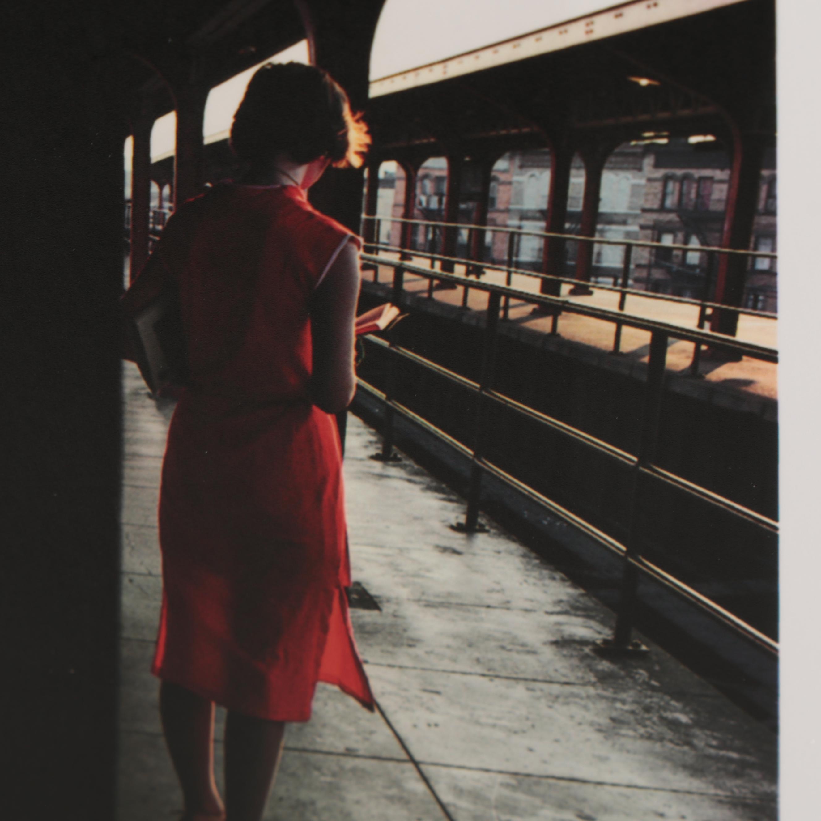 Bruce Davidson Color Photograph "Subway platform, New York City, USA, 1980."