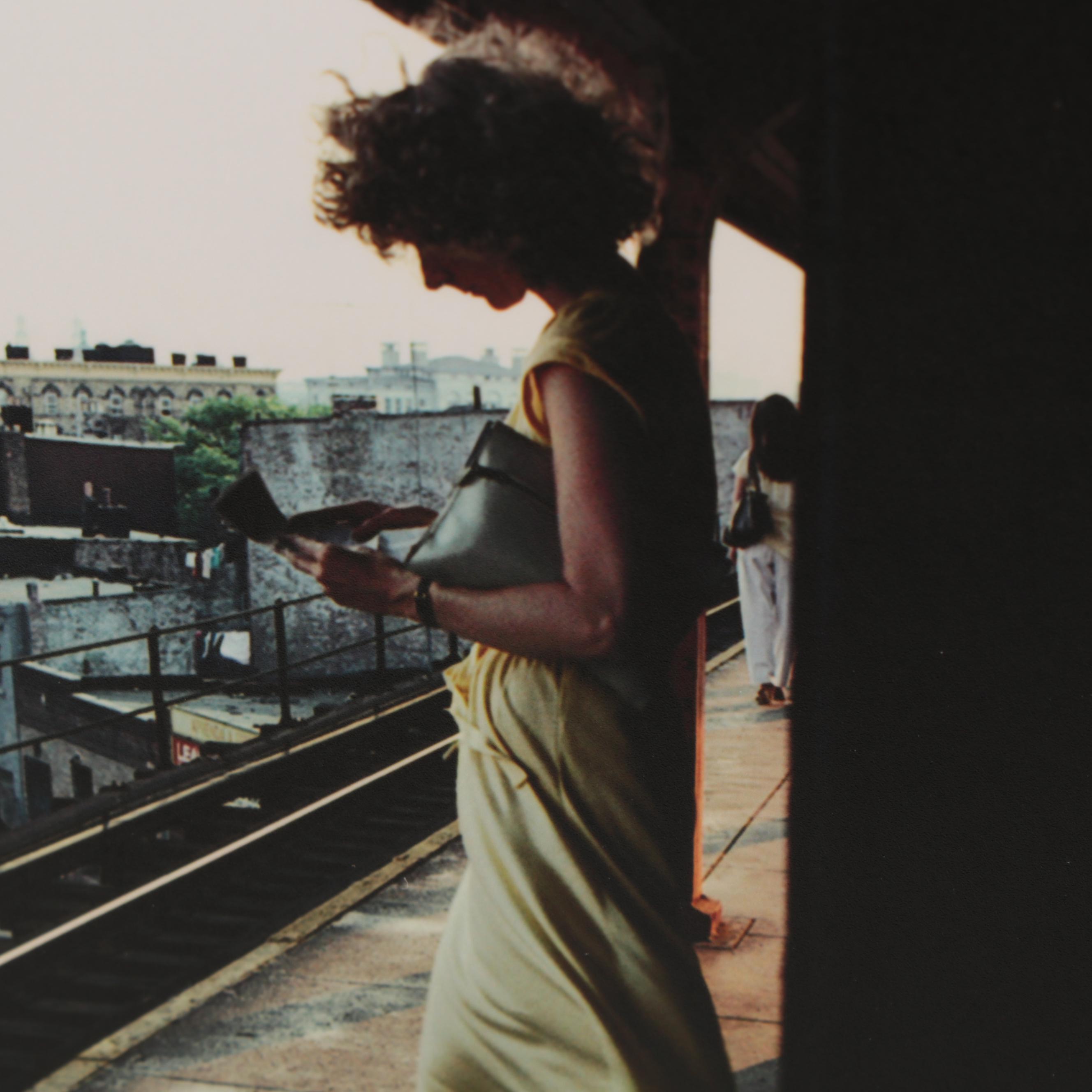 Bruce Davidson Color Photograph "Subway platform, New York City, USA, 1980."