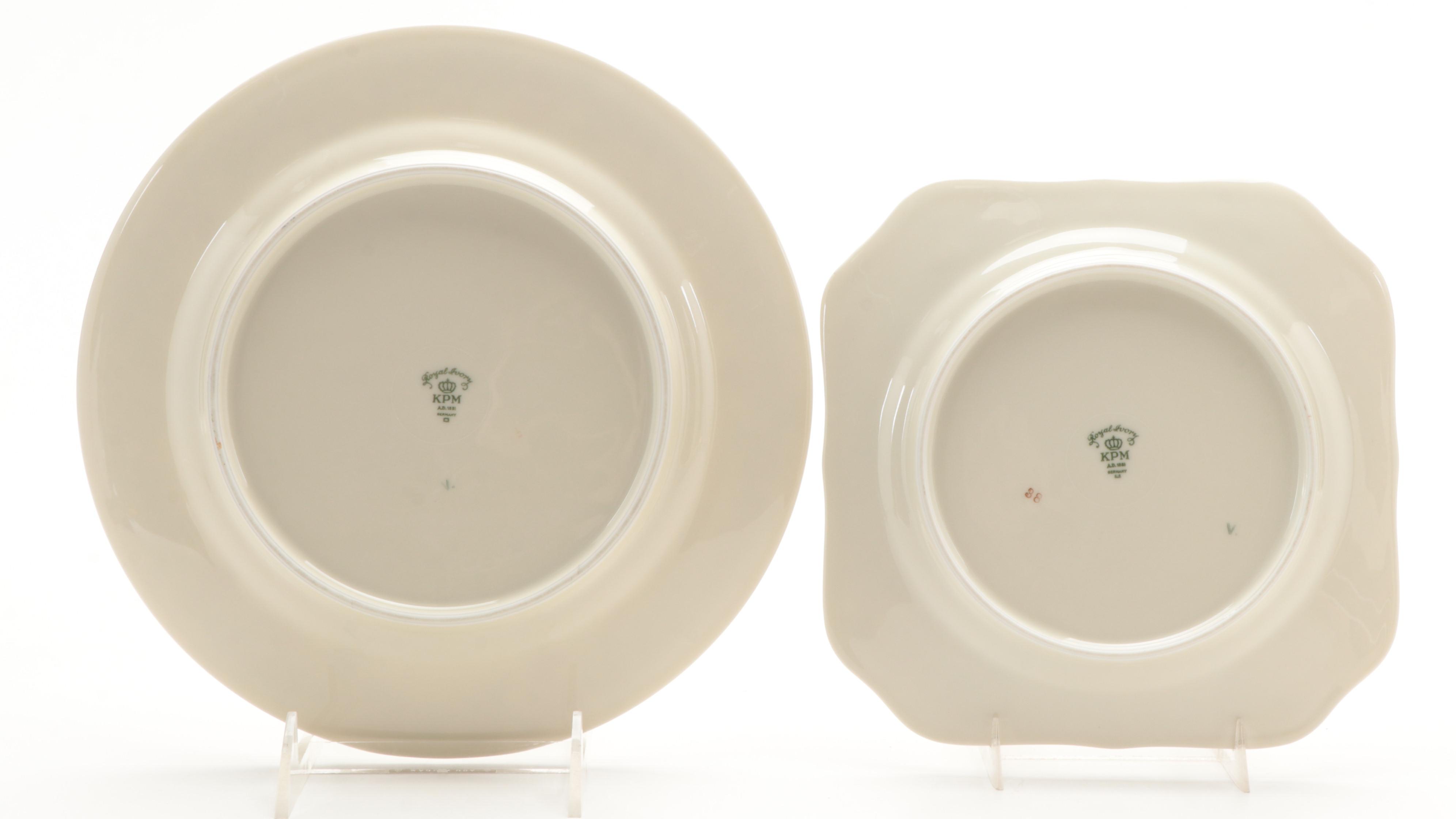 KPM Royal Ivory "Riviera" Porcelain Dinnerware and Serveware