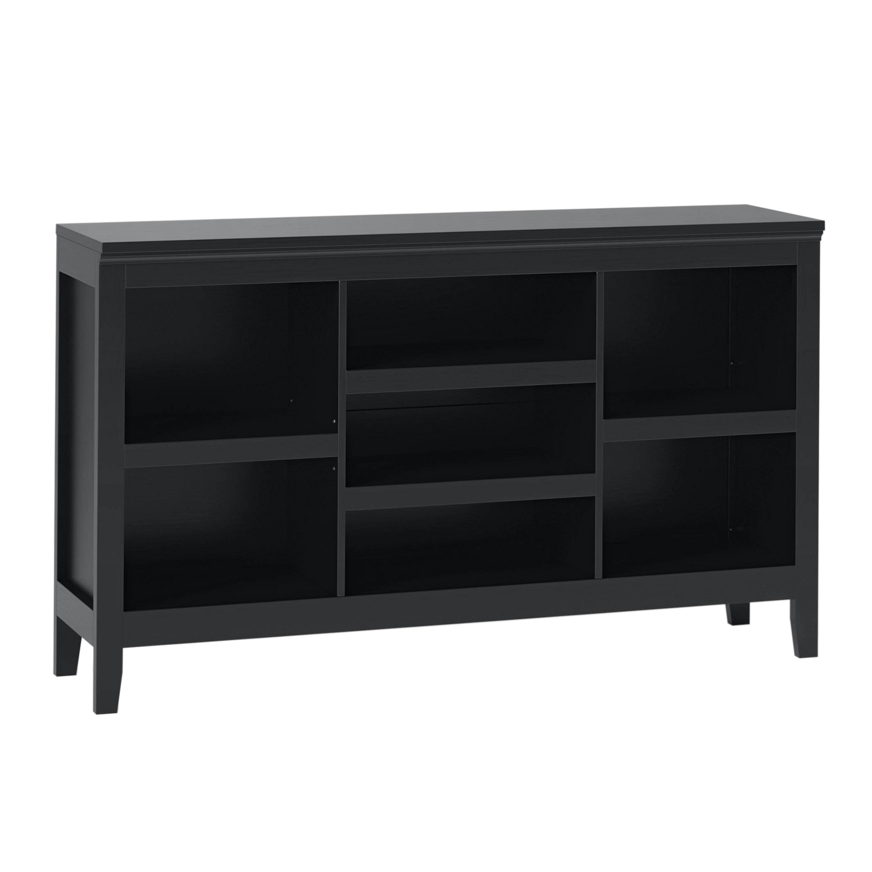 Threshold "Carson" Horizontal Bookcase with Adjustable Shelves