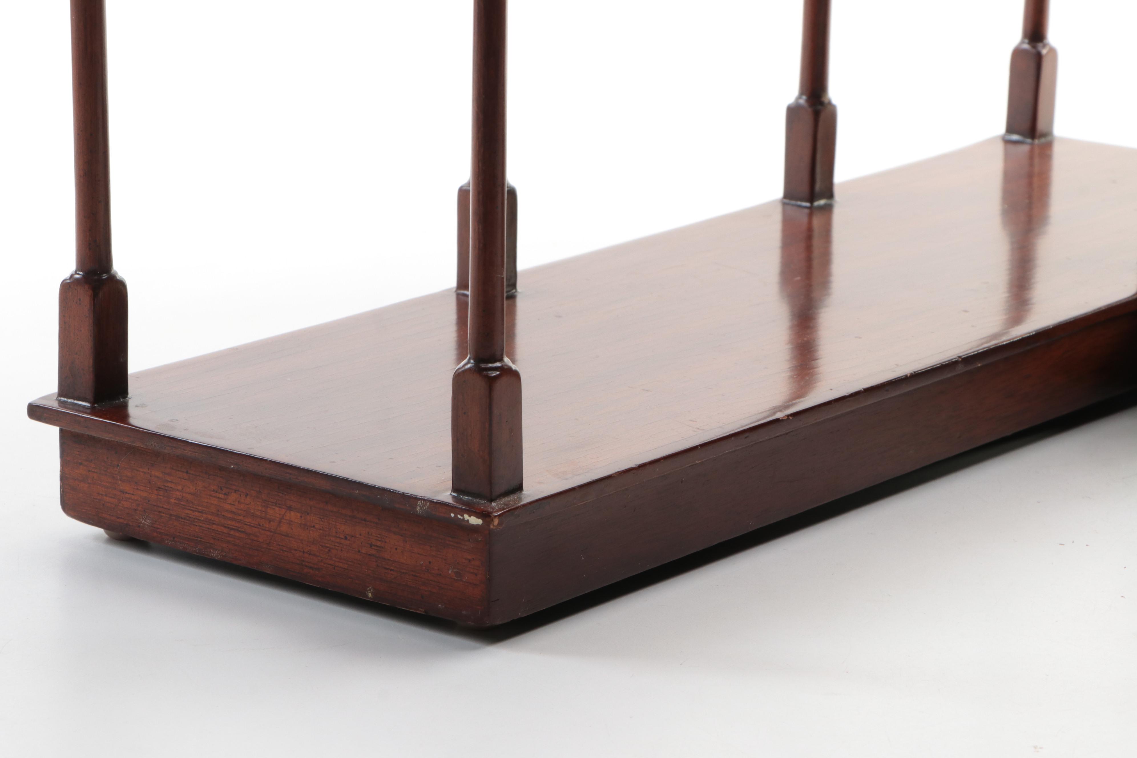 Maitland-Smith Mahogany Finish Model Staircase Display Stand