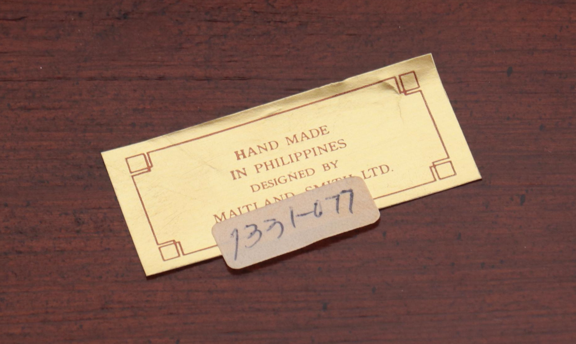 Maitland-Smith Mahogany Finish Model Staircase Display Stand