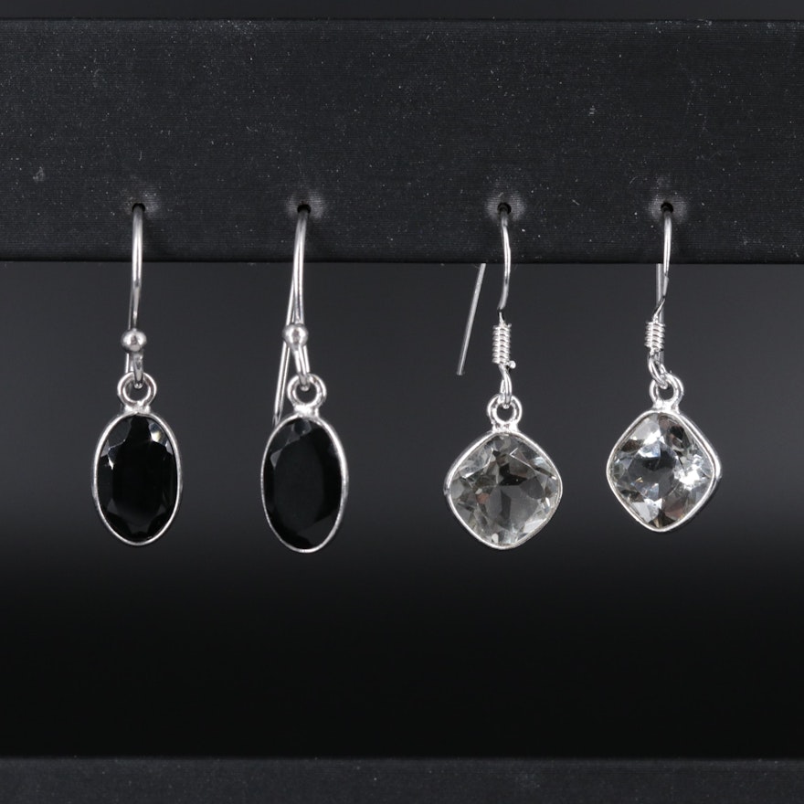 Sterling Silver Earring Collection Including Gemstones