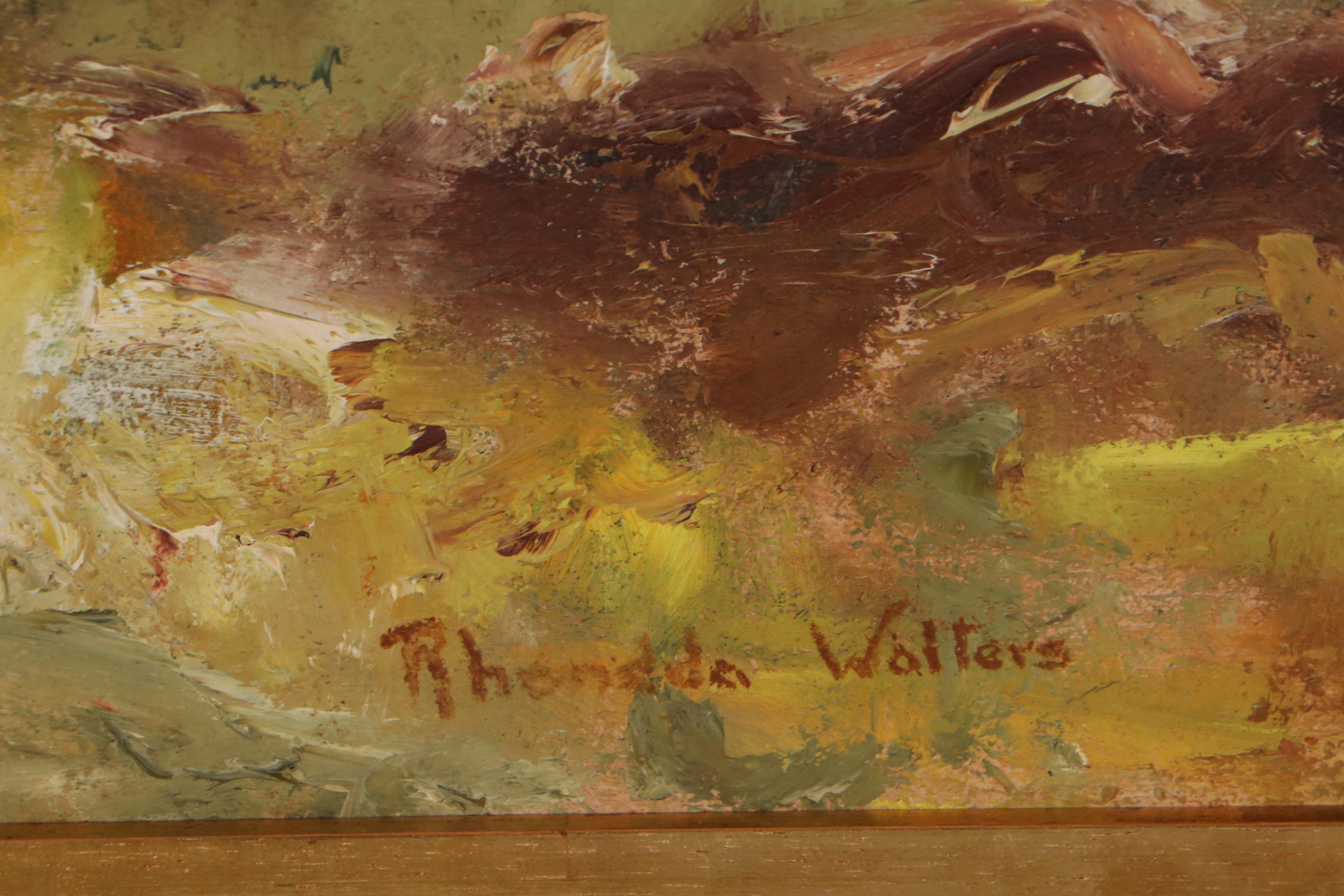 Rhondda Walters Oil Painting "The Three Ginkgos"